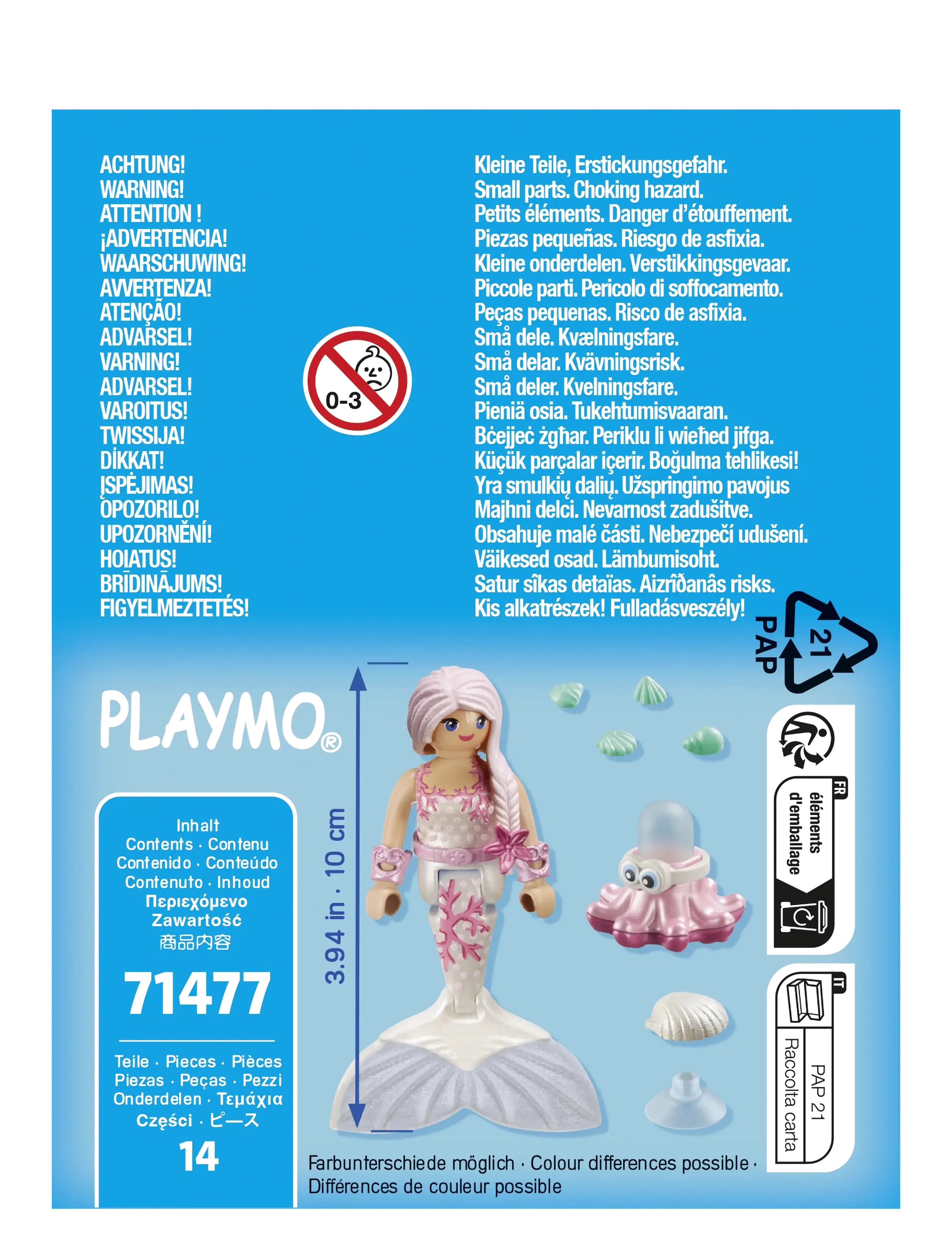 PLAYMOBIL - Sjøfrue med vannsprutende blekksprut - playmobil special plus - multicolored - 3