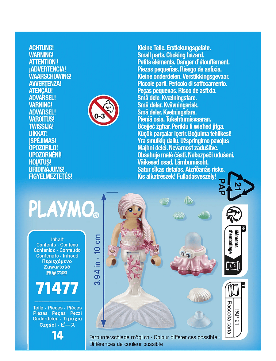 PLAYMOBIL - Sjøfrue med vannsprutende blekksprut - playmobil special plus - multicolored - 3
