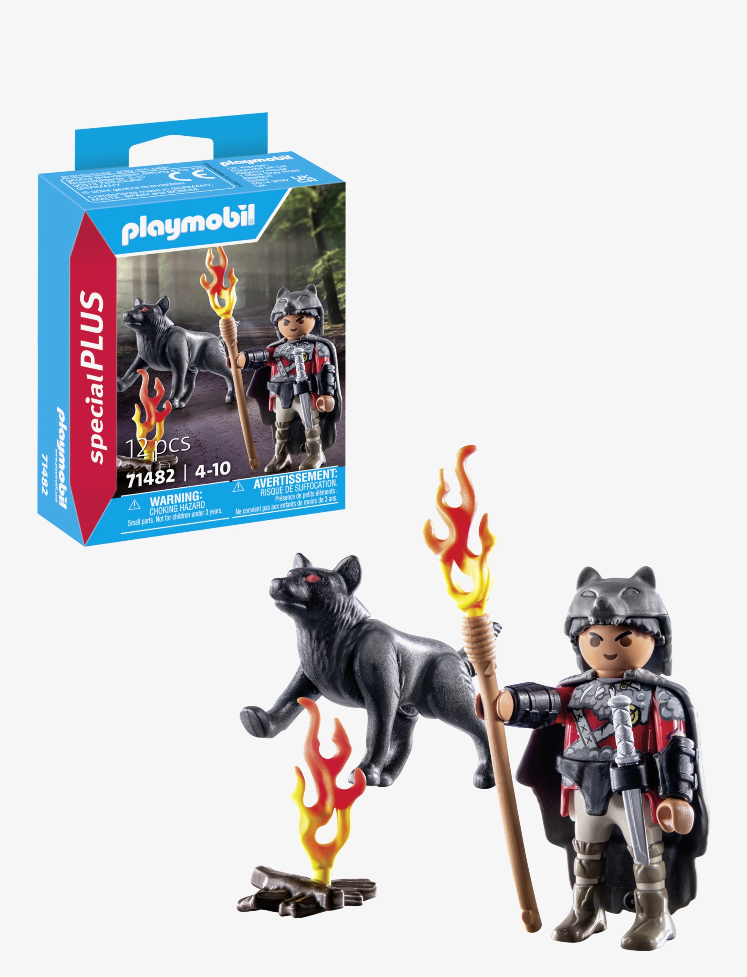 PLAYMOBIL - PLAYMOBIL Special Plus Krigare med varg - 71482 - multicolored - 0