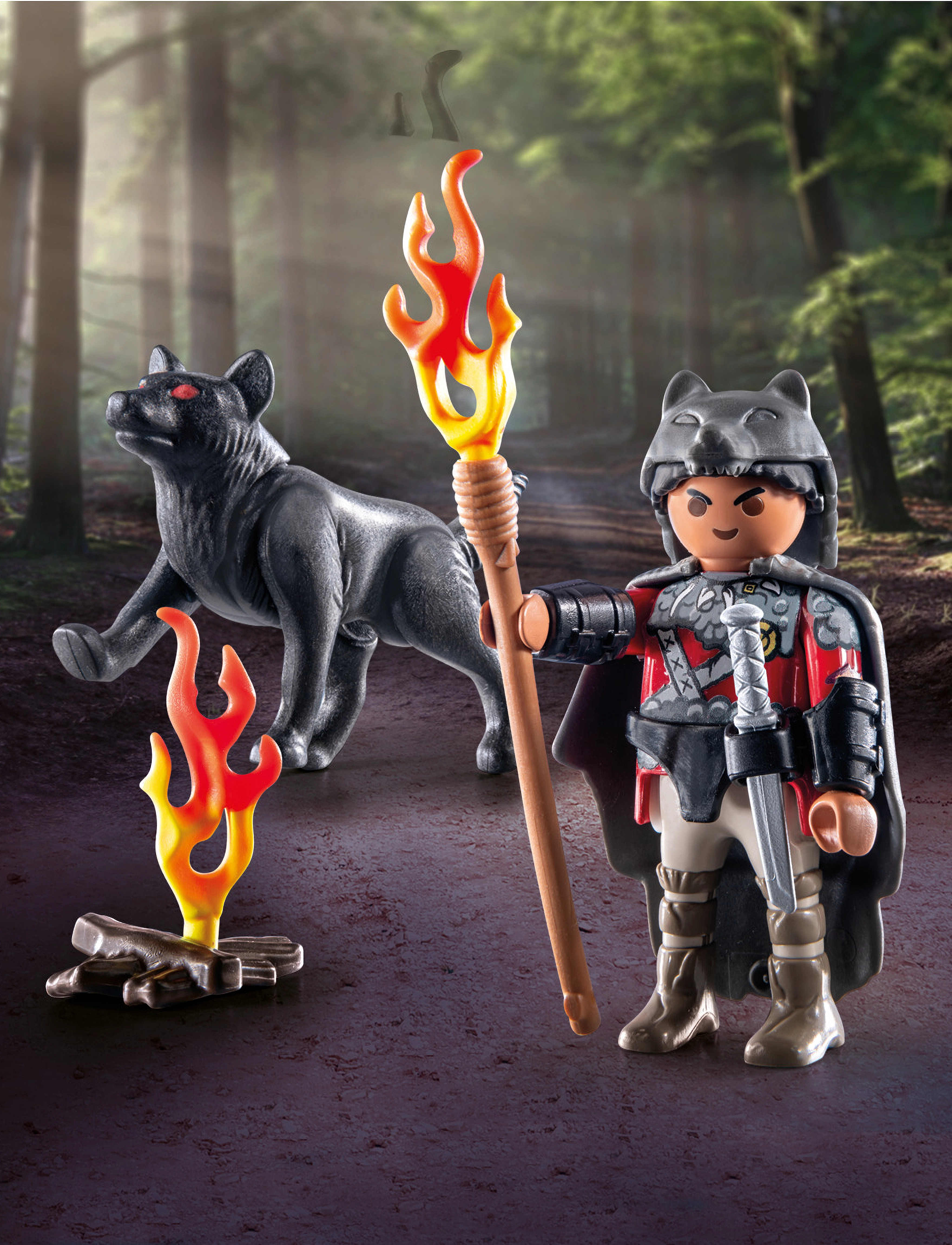 PLAYMOBIL - PLAYMOBIL Special Plus Krigare med varg - 71482 - multicolored - 3
