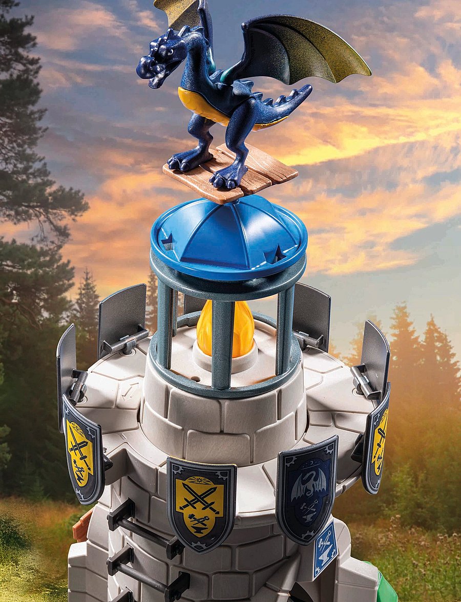 PLAYMOBIL - PLAYMOBIL Novelmore Knight's tower with smith and dragon - 71483 - multicolored - 5