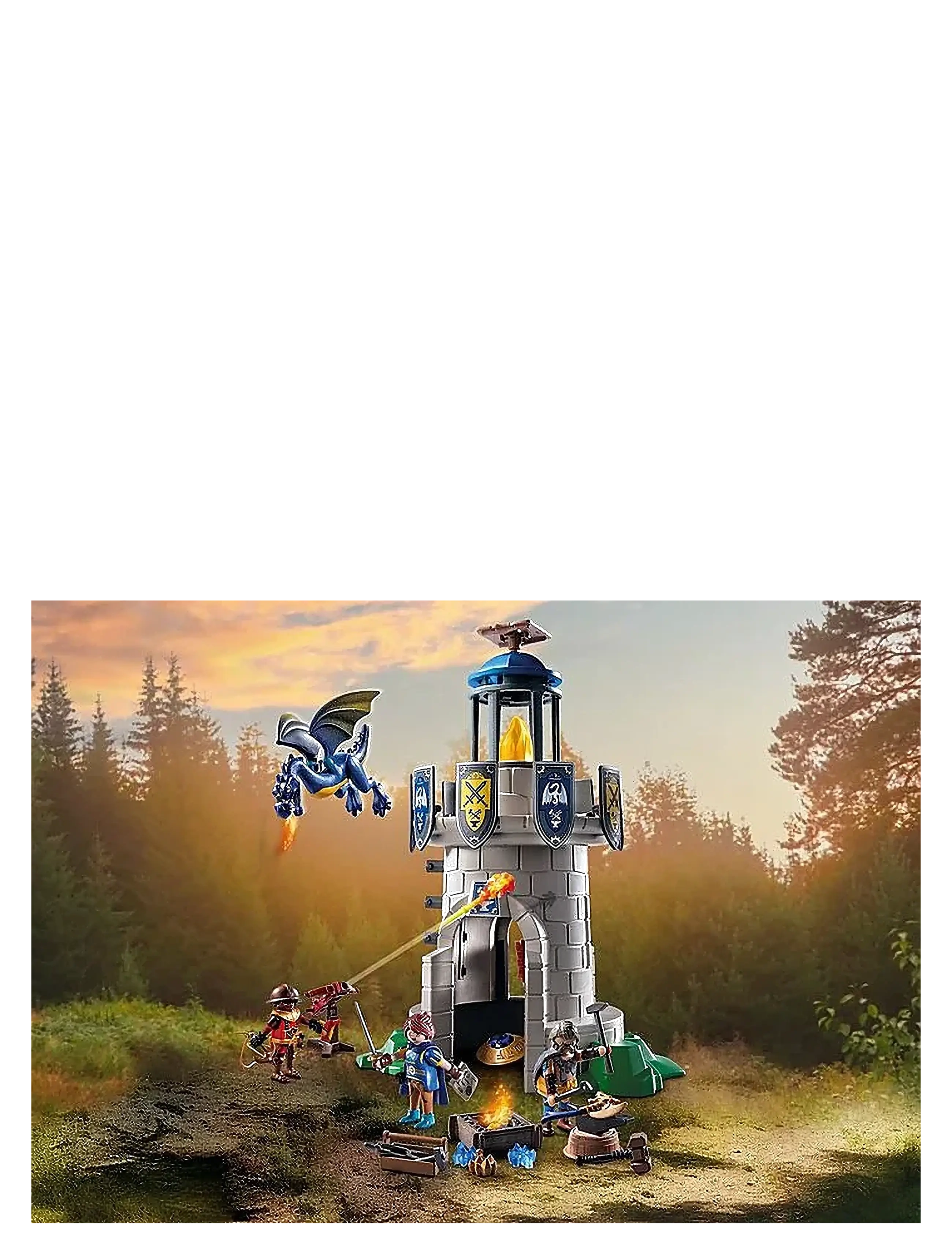 PLAYMOBIL - PLAYMOBIL Novelmore Riddertårn med smed og drage - 71483 - multicolored - 4