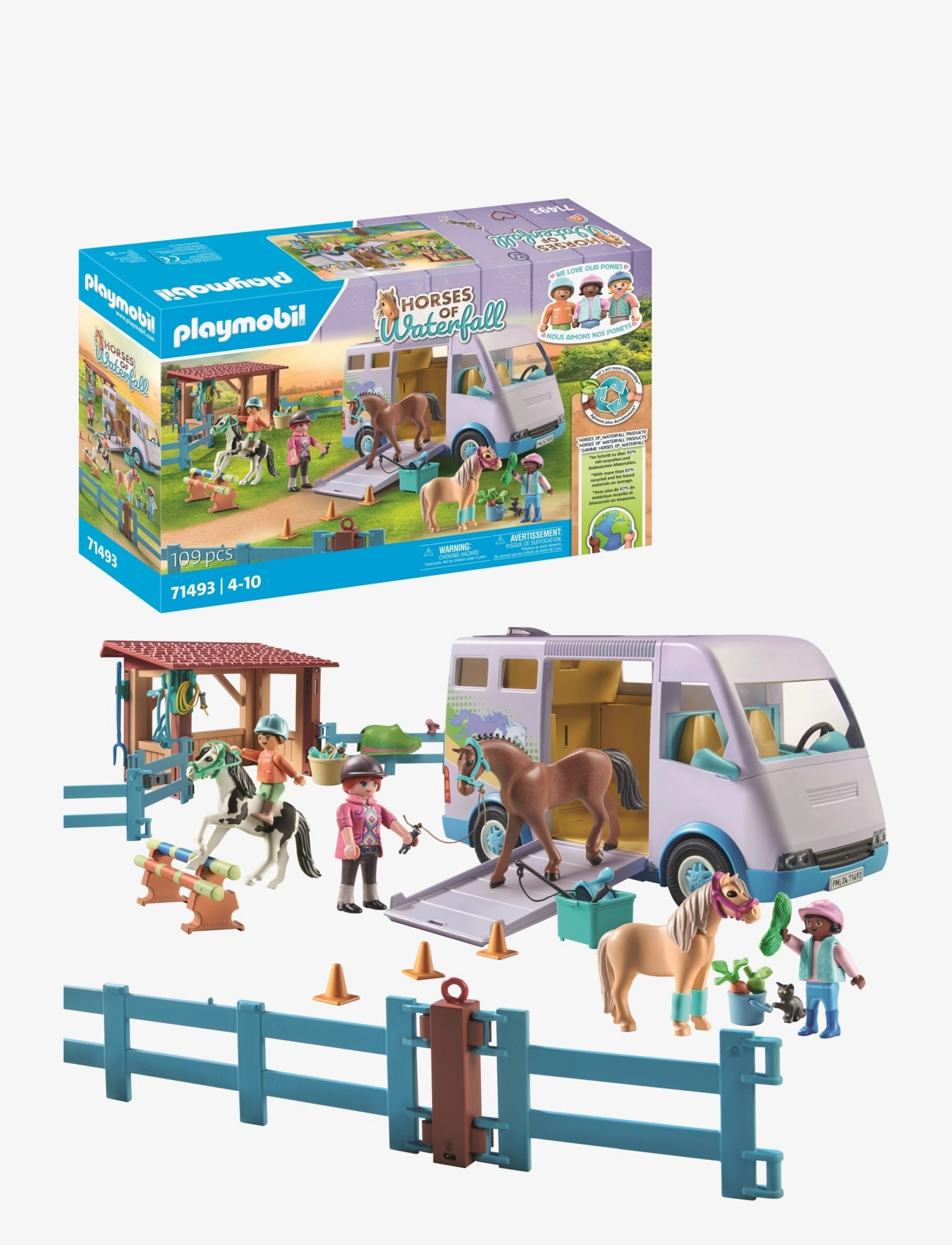 PLAYMOBIL - PLAYMOBIL Horses of Waterfall Mobil rideskole - 71493 - multicolored - 1