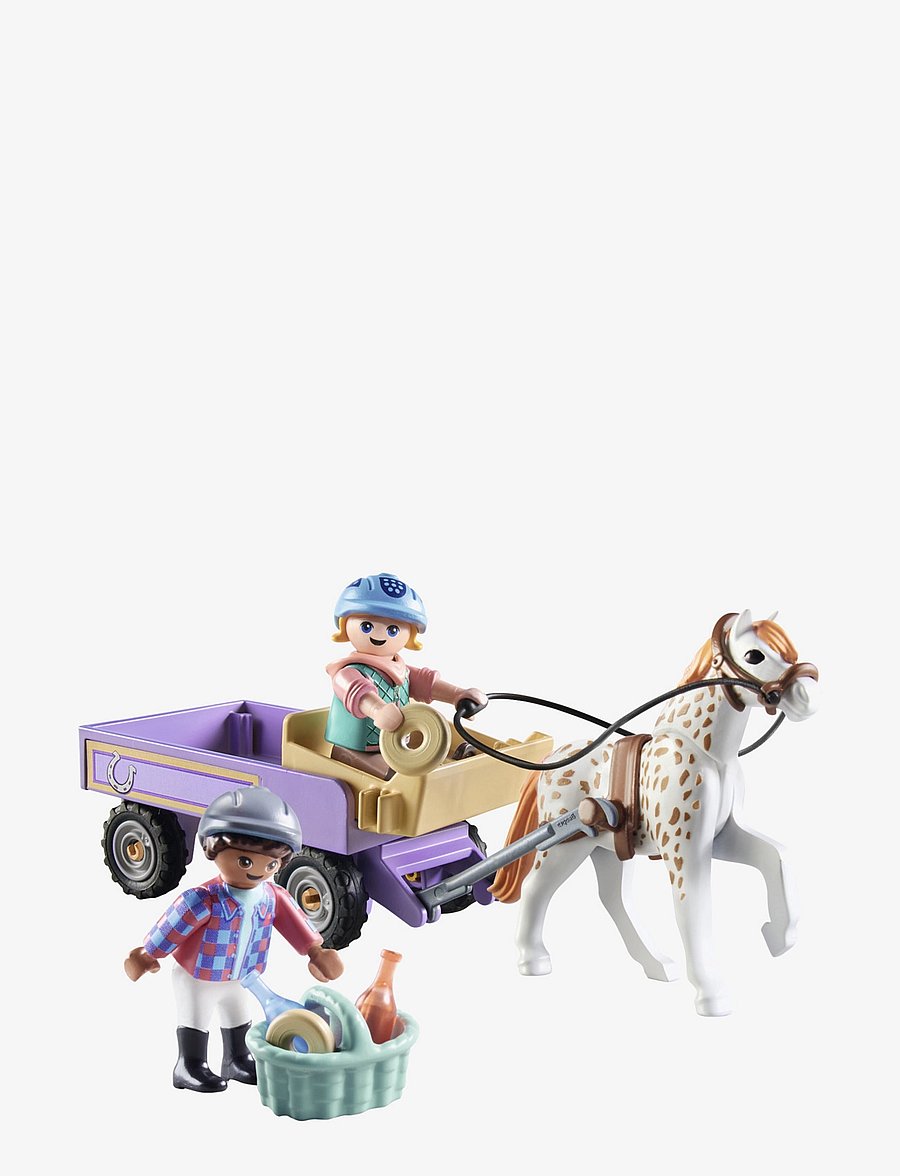PLAYMOBIL - PLAYMOBIL Horses of Waterfall Pony carriage - 71496 - playmobil horses of waterfall - multicolored - 1