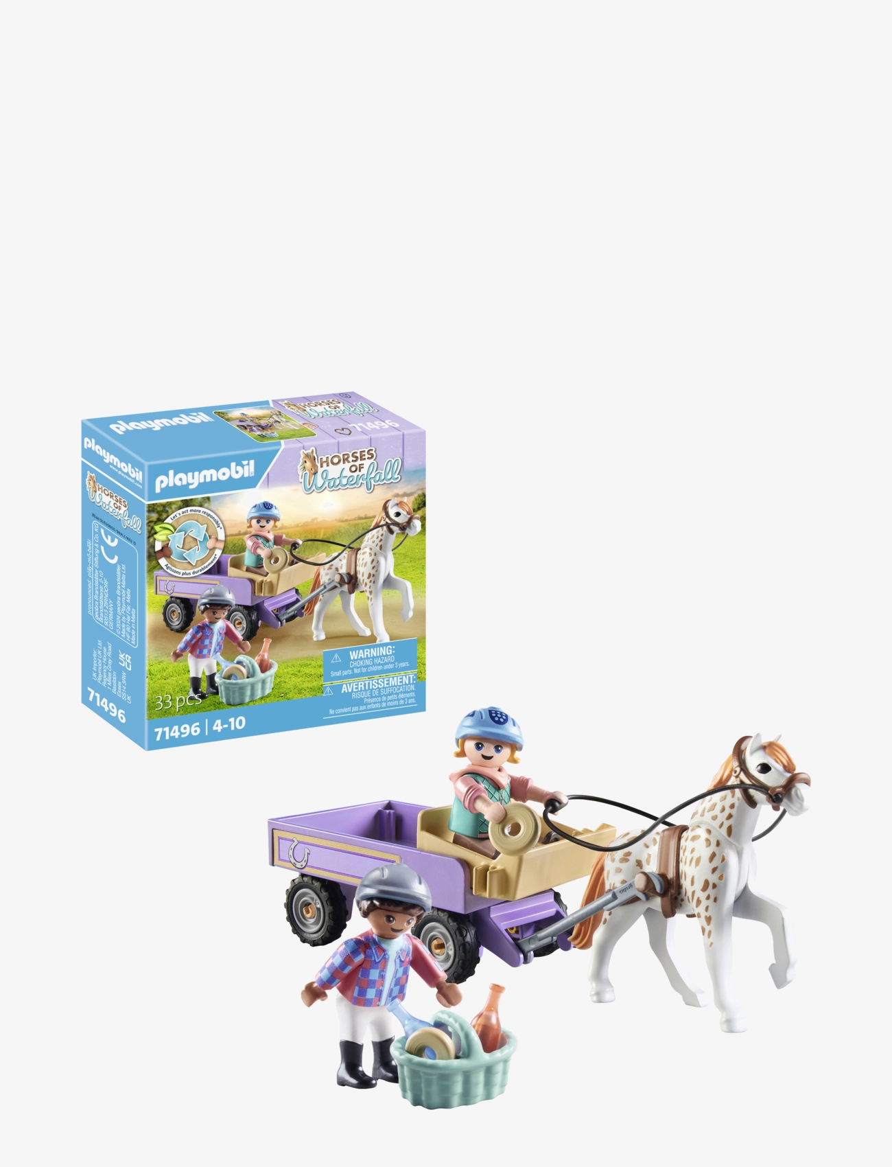 PLAYMOBIL PLAYMOBIL Horses of Waterfall Pony carriage  - 71496 - Spielzeug - MULTICOLORED / multi