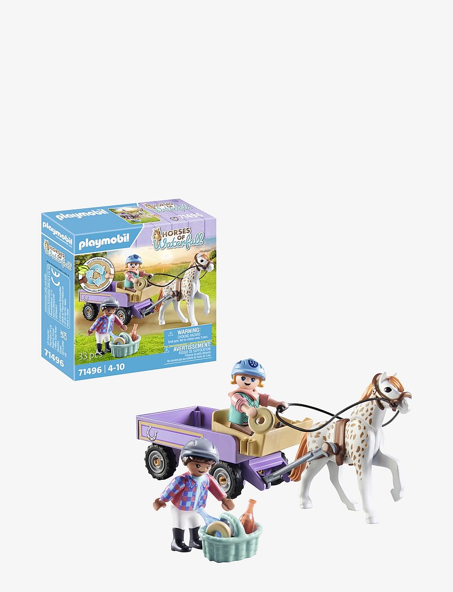 PLAYMOBIL - PLAYMOBIL Horses of Waterfall Pony carriage - 71496 - playmobil horses of waterfall - multicolored - 2