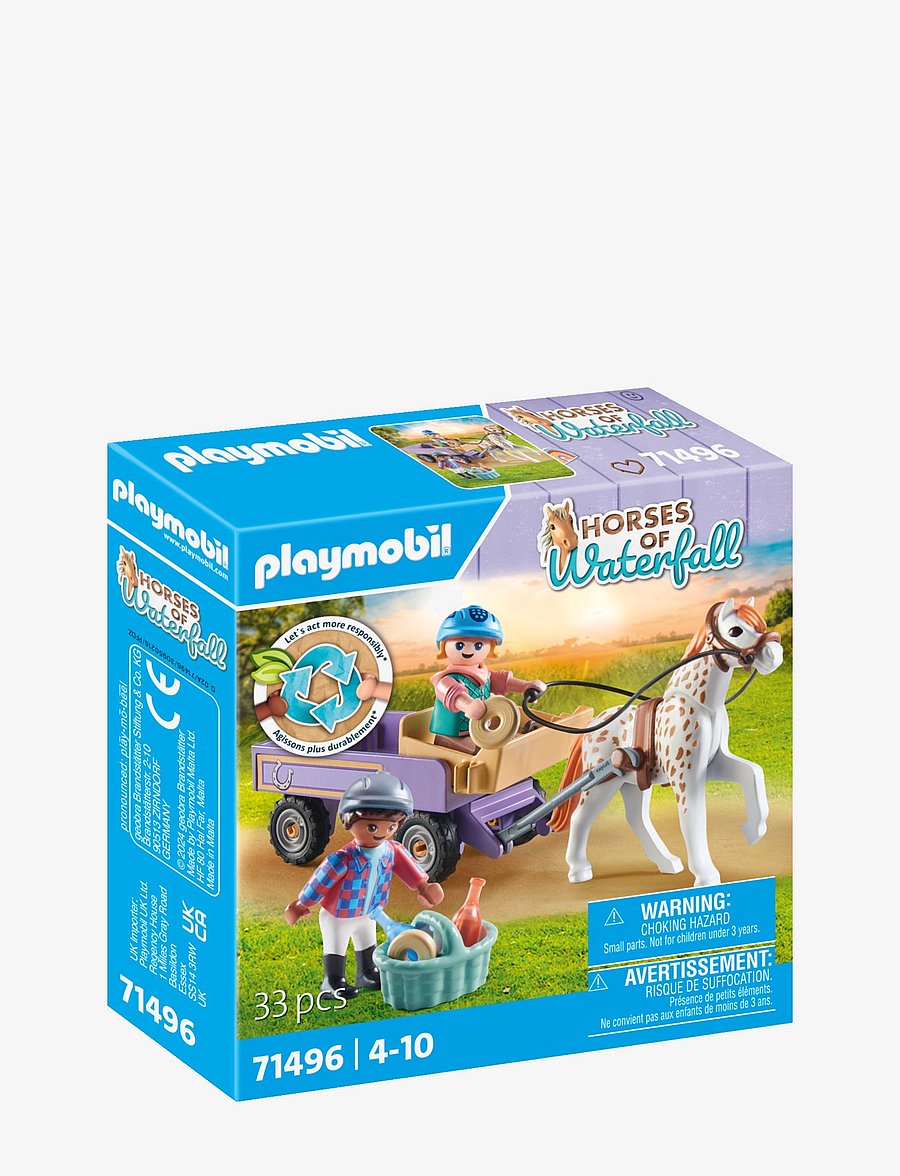 PLAYMOBIL - PLAYMOBIL Horses of Waterfall Pony carriage - 71496 - playmobil horses of waterfall - multicolored - 3