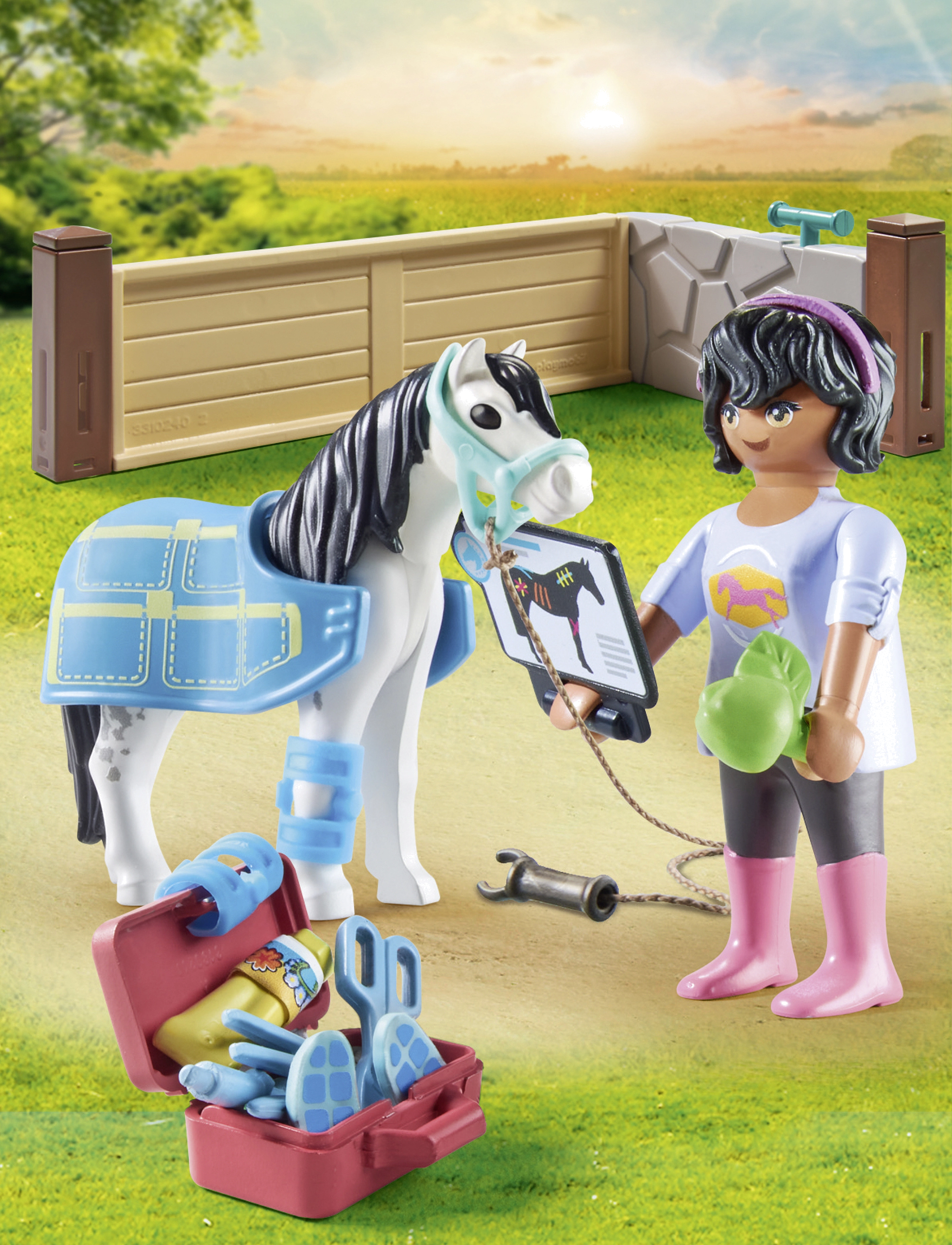 PLAYMOBIL Horses Of Waterfall Hesteterapeut 71497, Playmobil Horses Of Waterfall, Multi/mønstret, Str: ONE SIZE