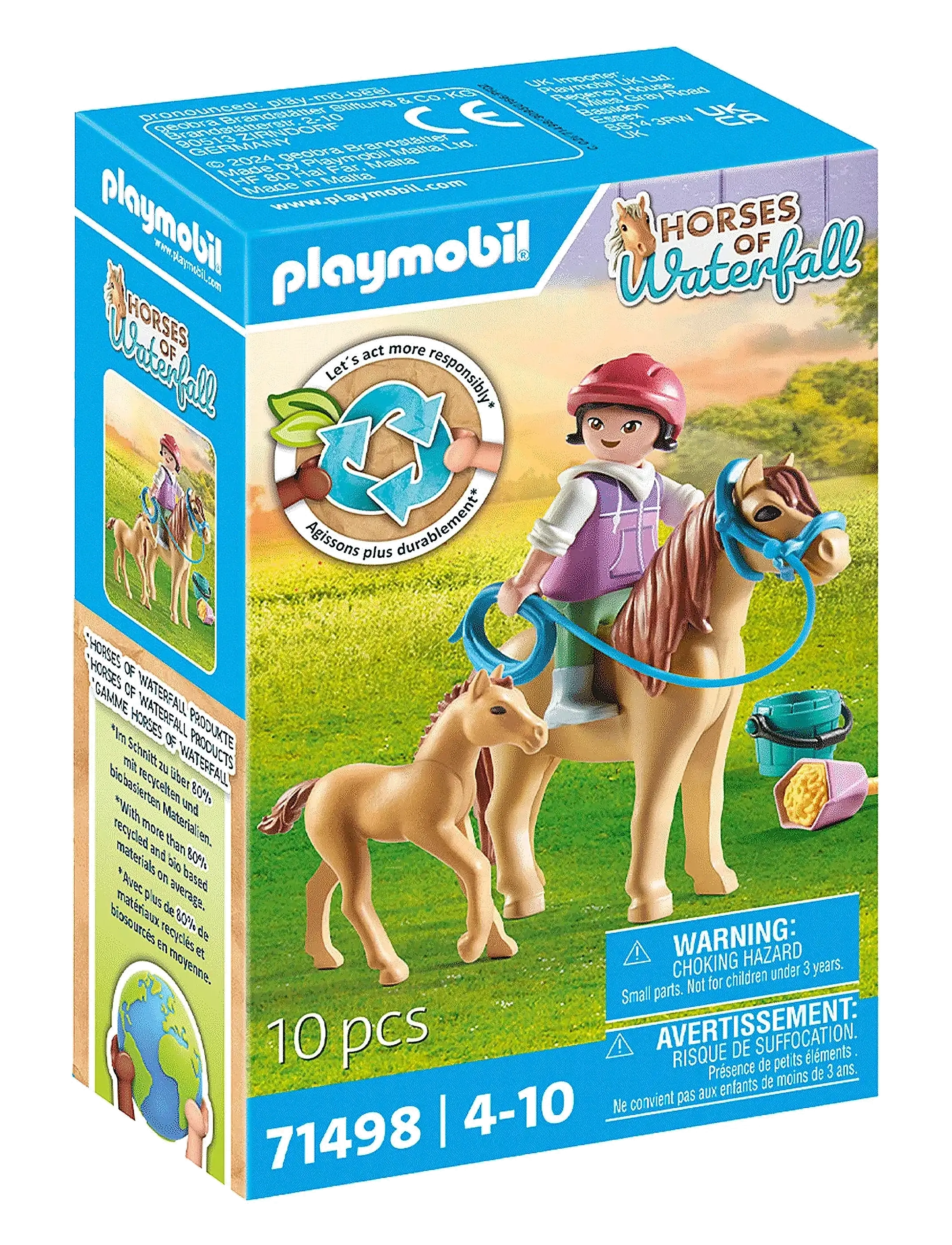 PLAYMOBIL PLAYMOBIL Horses of Waterfall Barn m/ ponny & föl - 71498 - Playmobil Horses of Waterfall - MULTICOLORED / multi