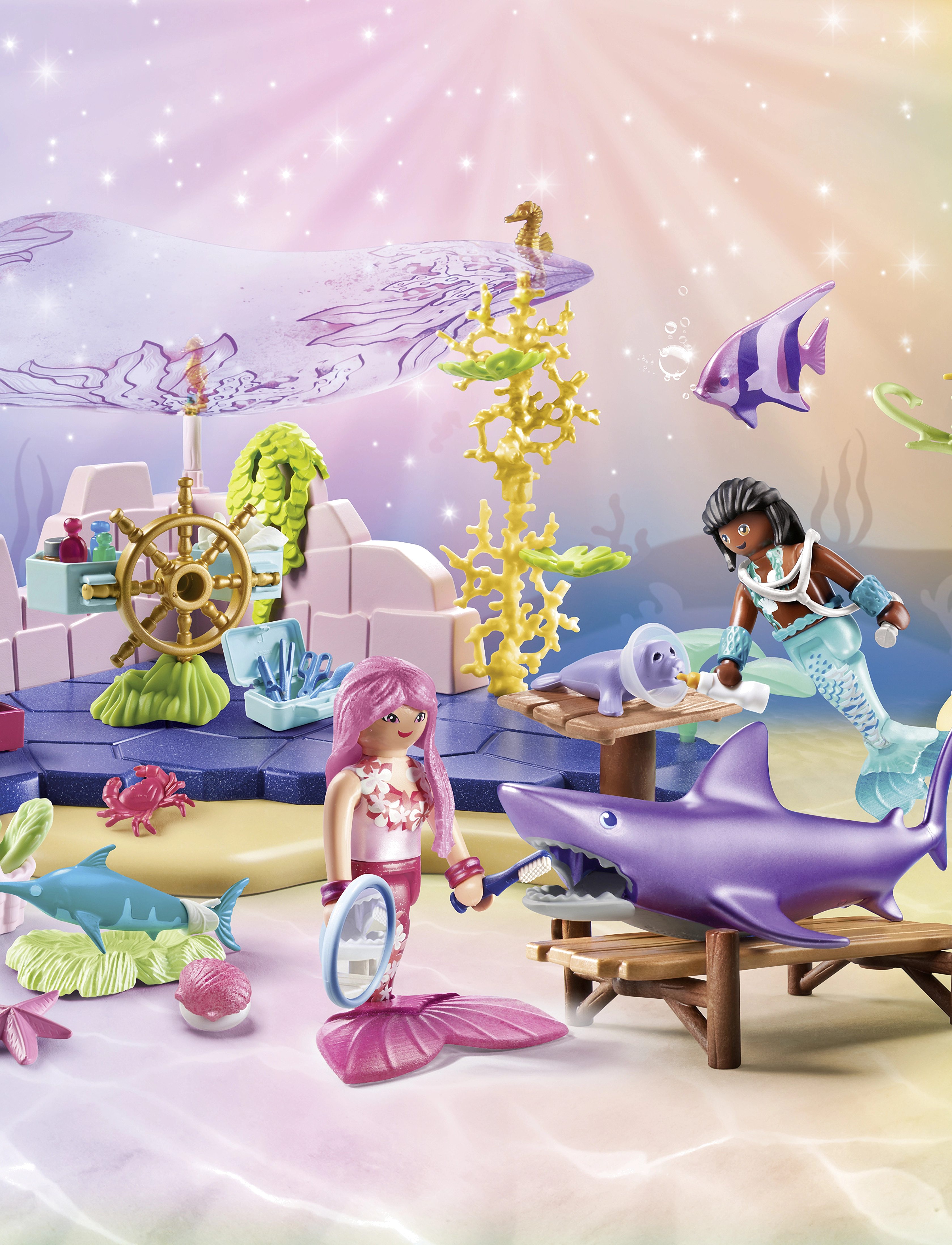 PLAYMOBIL - Havfrue dyrepleje - playmobil princess magic - multicolored - 0
