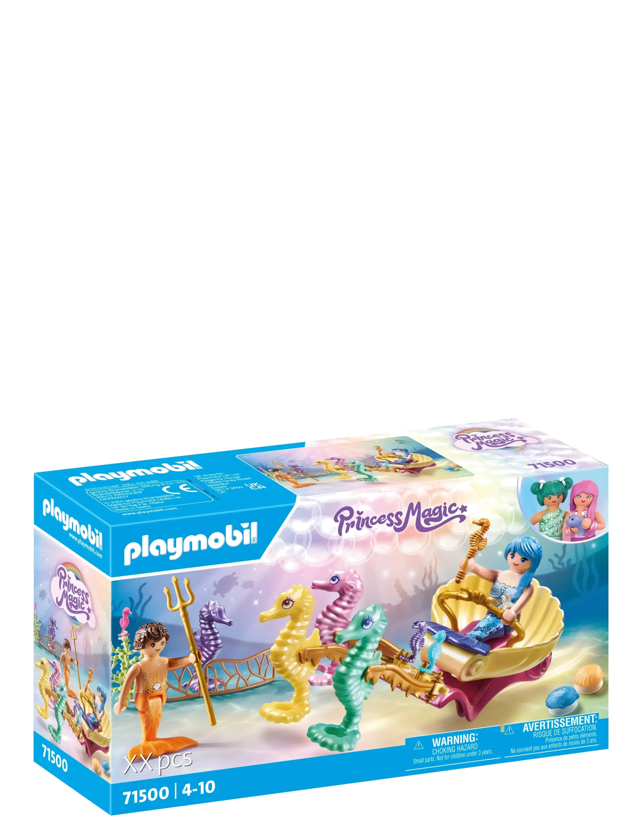 PLAYMOBIL Mermaid Seahorse Carriage, Børn, Playmobil Princess Magic, Multi/mønstret, Str: ONE SIZE
