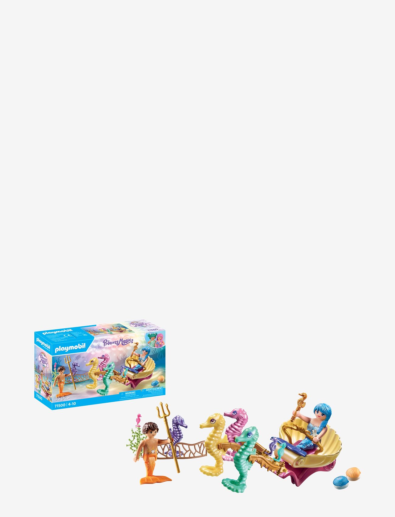 PLAYMOBIL - PLAYMOBIL Princess Magic Sjöjungfru med sjöhästvagn - 71500 - playmobil princess magic - multicolored - 2