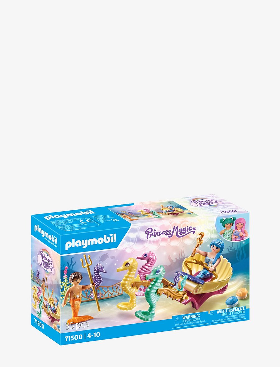 PLAYMOBIL - Mermaid Seahorse Carriage - playmobil princess magic - multicolored - 3