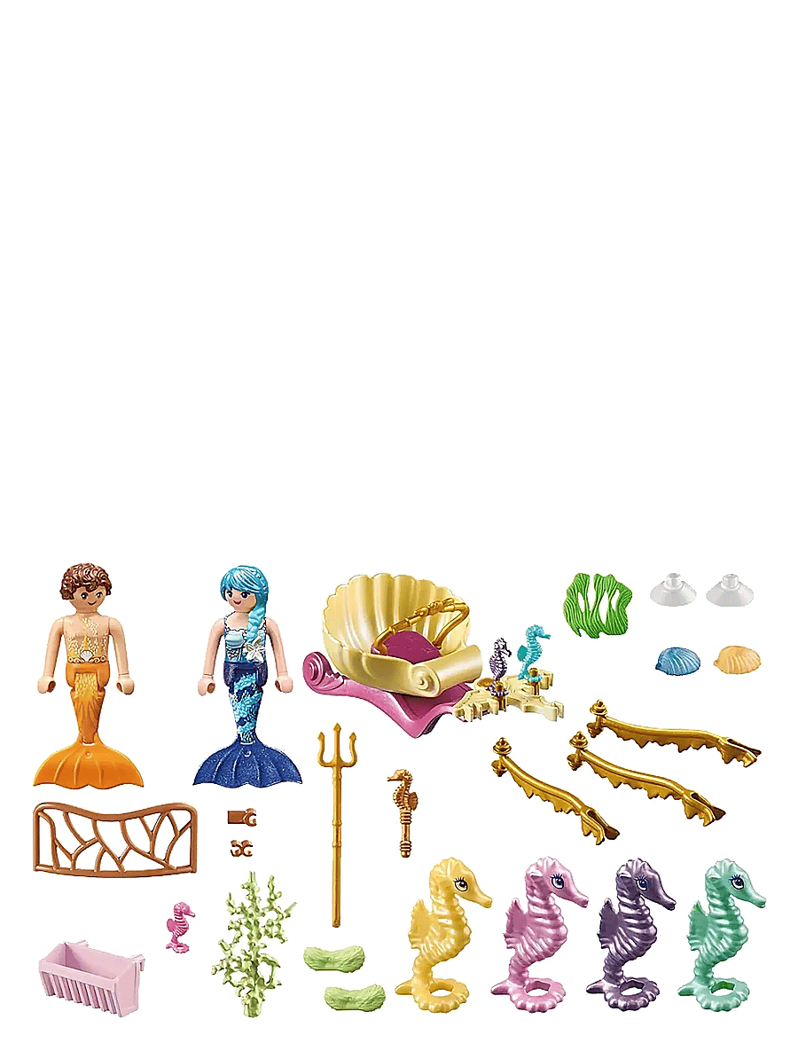 PLAYMOBIL - Mermaid Seahorse Carriage - playmobil princess magic - multicolored - 4