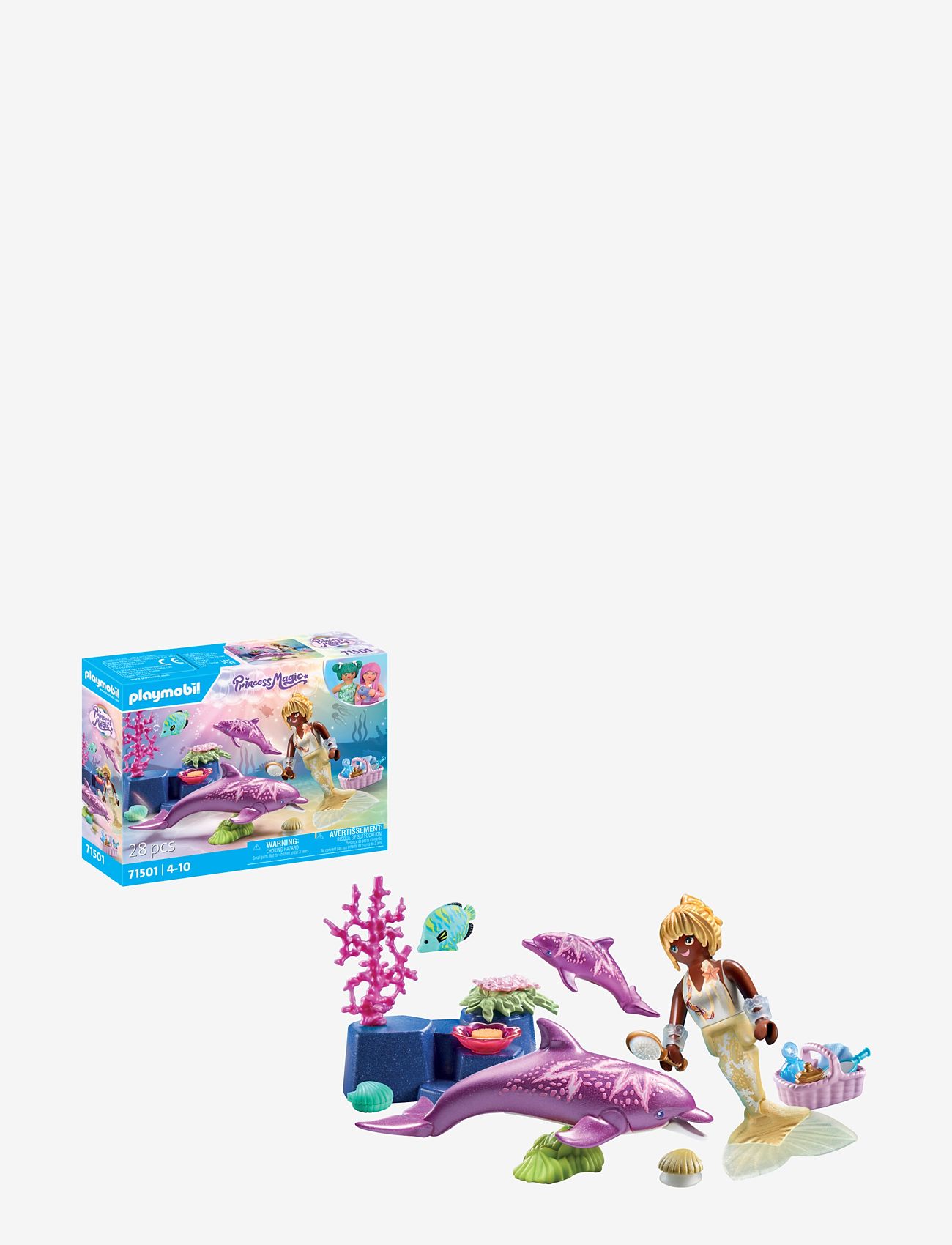 PLAYMOBIL PLAYMOBIL Princess Magic Sjöjungfru med delfiner - 71501 - Leksaker - MULTICOLORED / multi