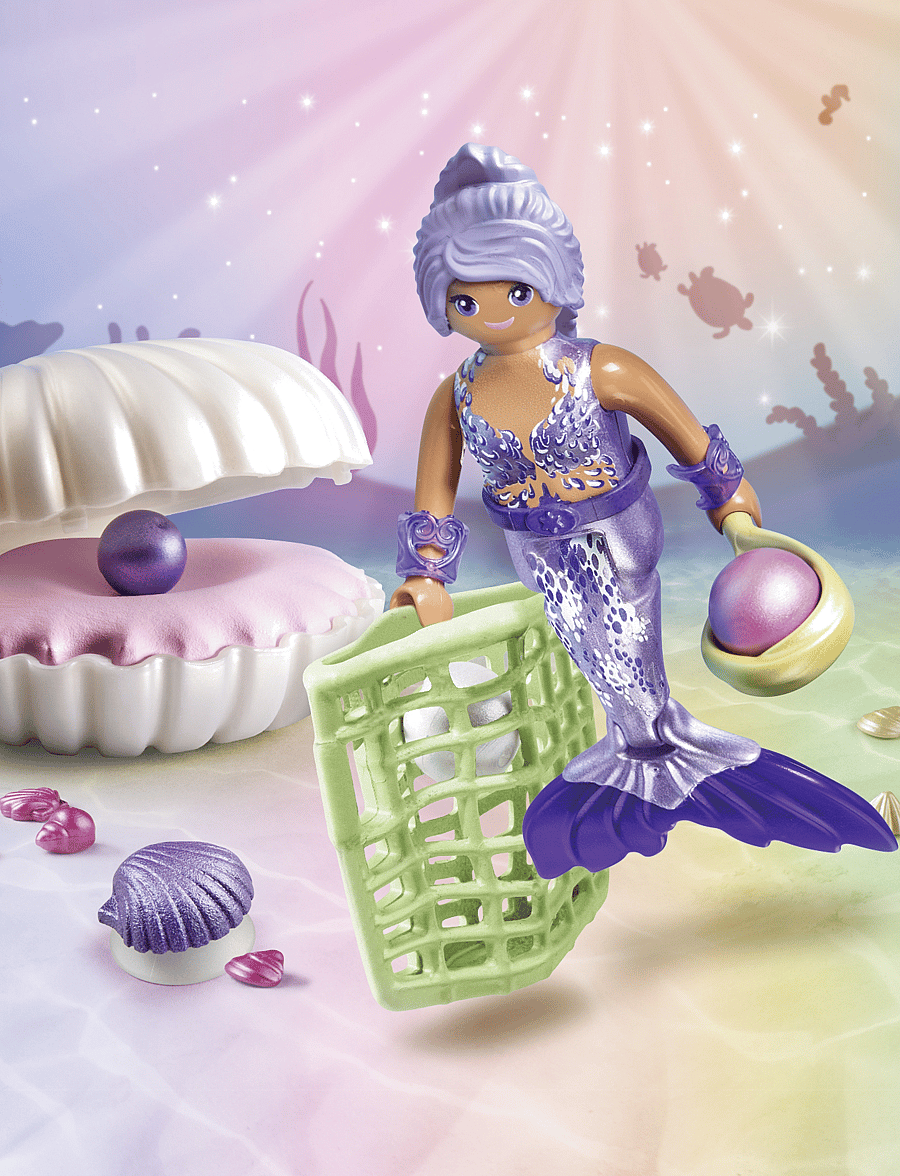 PLAYMOBIL - Mermaid with Pearl Seashell - playmobil princess magic - multicolored - 0