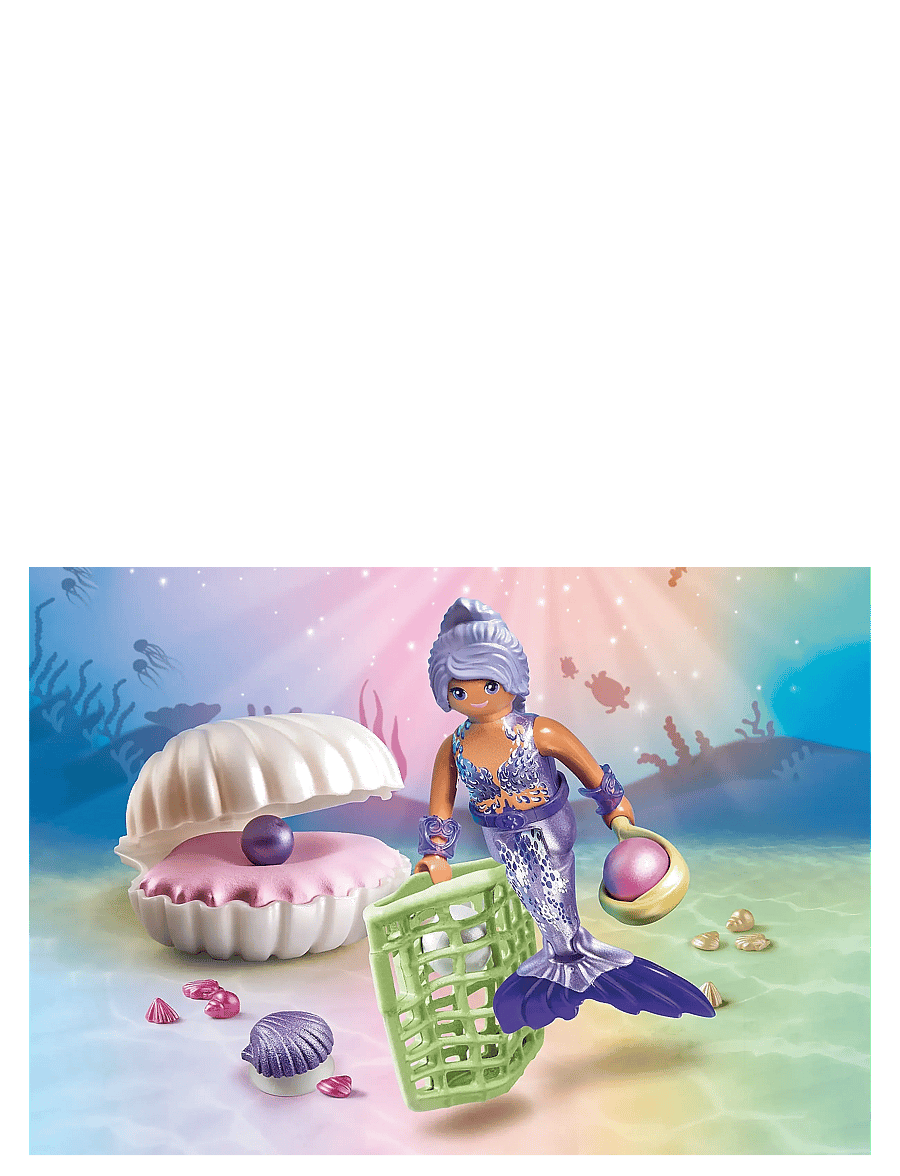 PLAYMOBIL - Mermaid with Pearl Seashell - playmobil princess magic - multicolored - 3