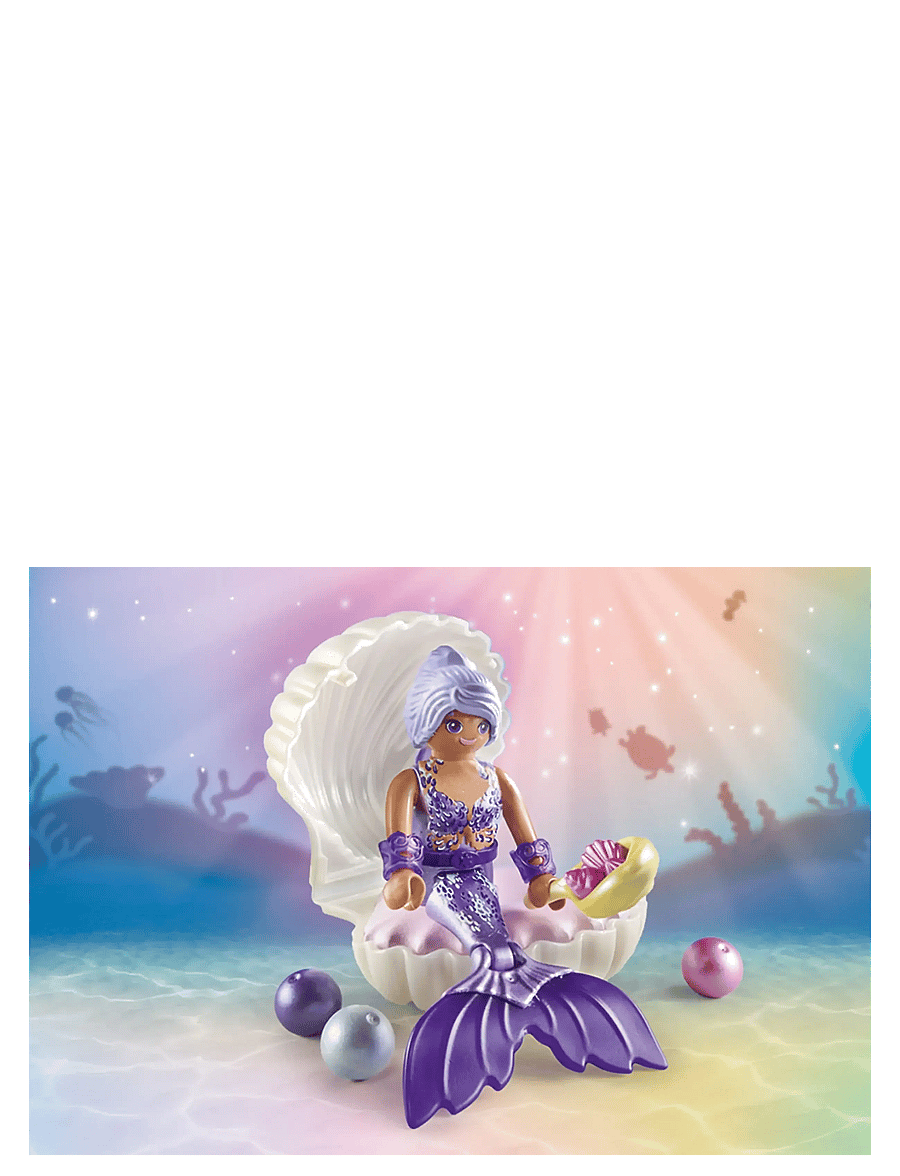 PLAYMOBIL - Mermaid with Pearl Seashell - playmobil princess magic - multicolored - 4