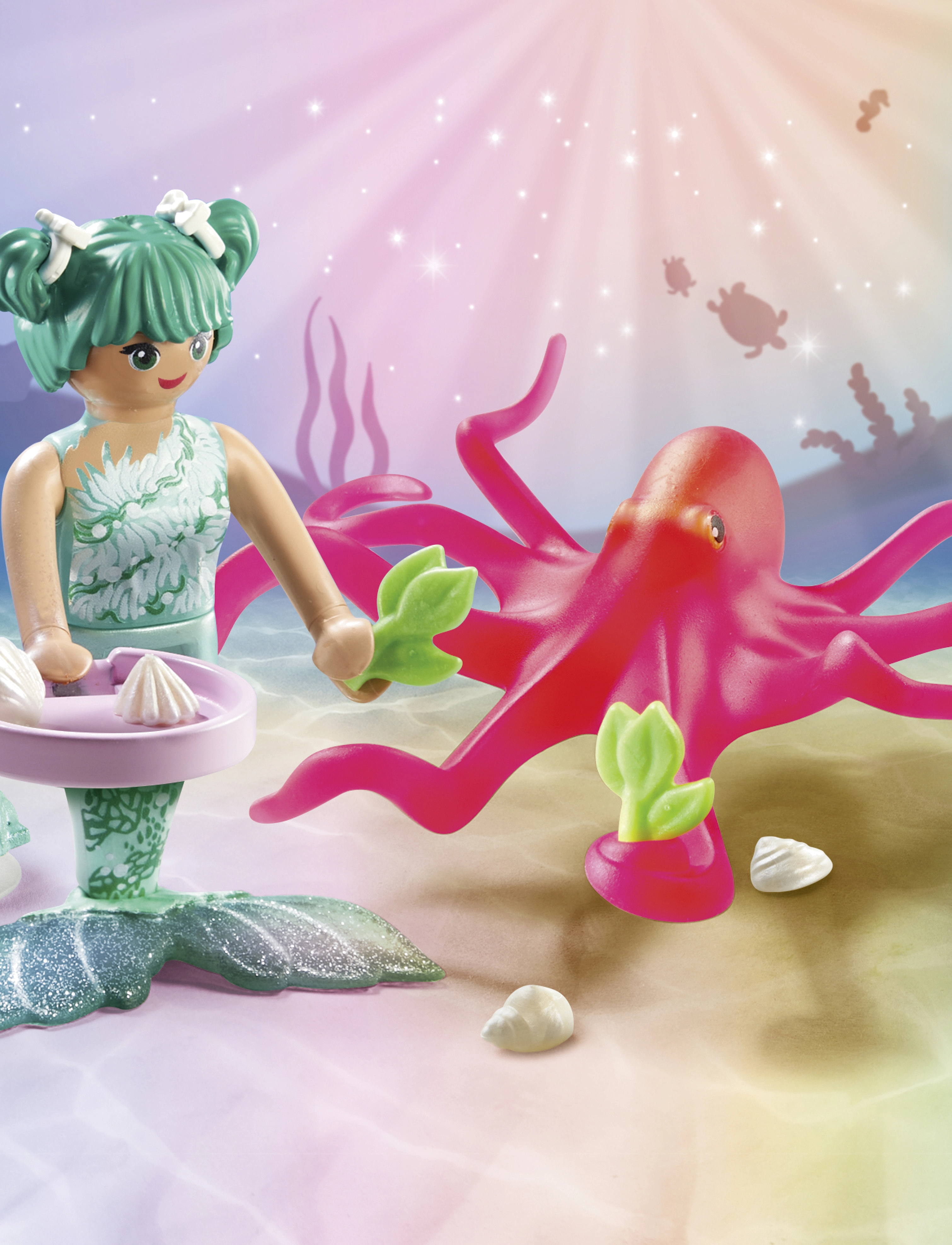 PLAYMOBIL - Mermaid with Colour-Changing Octopus - playmobil princess magic - multicolored - 0