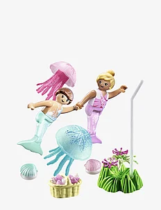 PLAYMOBIL Princess Magic Little Mermaids with Jellyfish - 71504, PLAYMOBIL