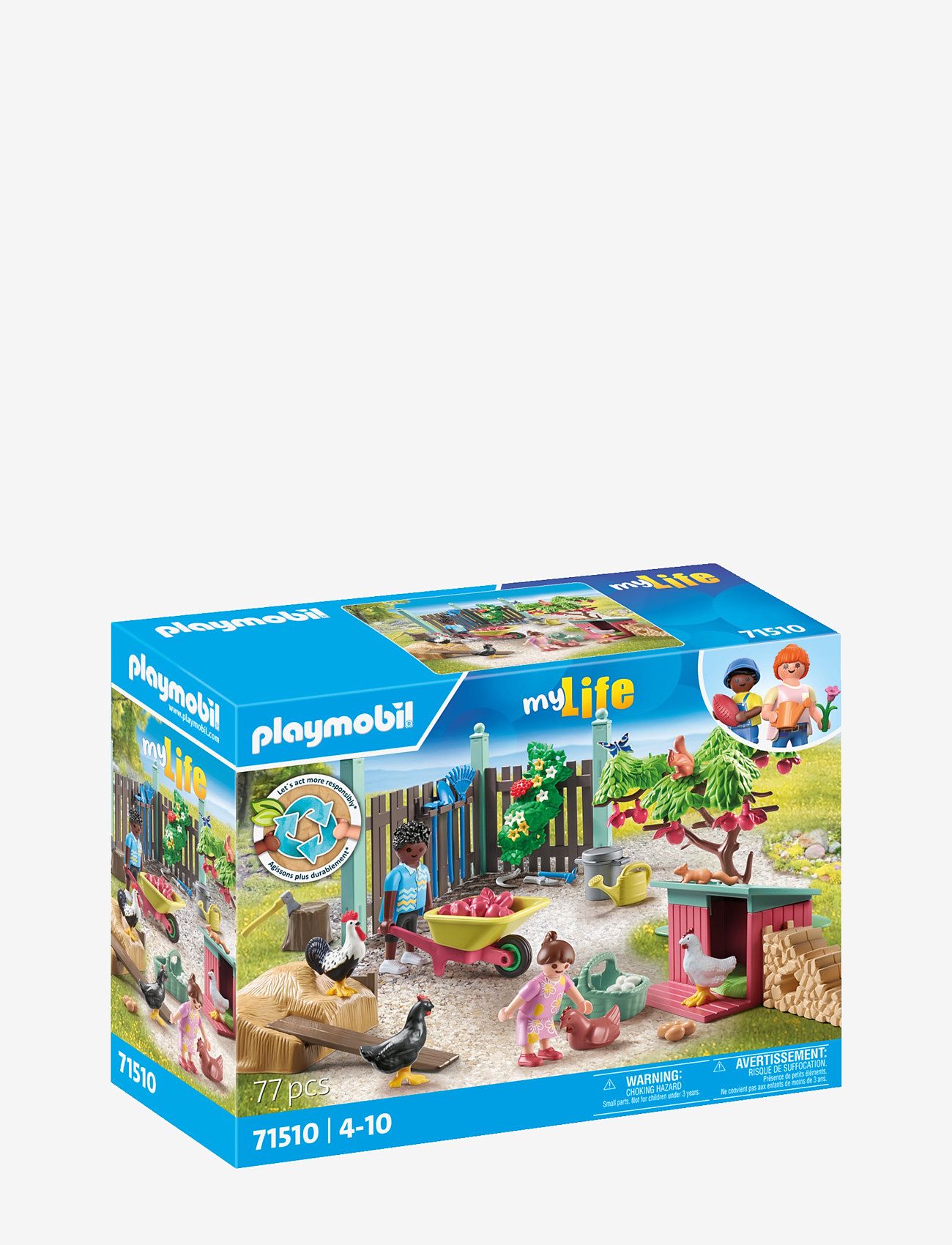 PLAYMOBIL - PLAYMOBIL My Life Kycklingfarm i Tiny House-trädgård - 71510 - playmobil my life - multicolored - 3