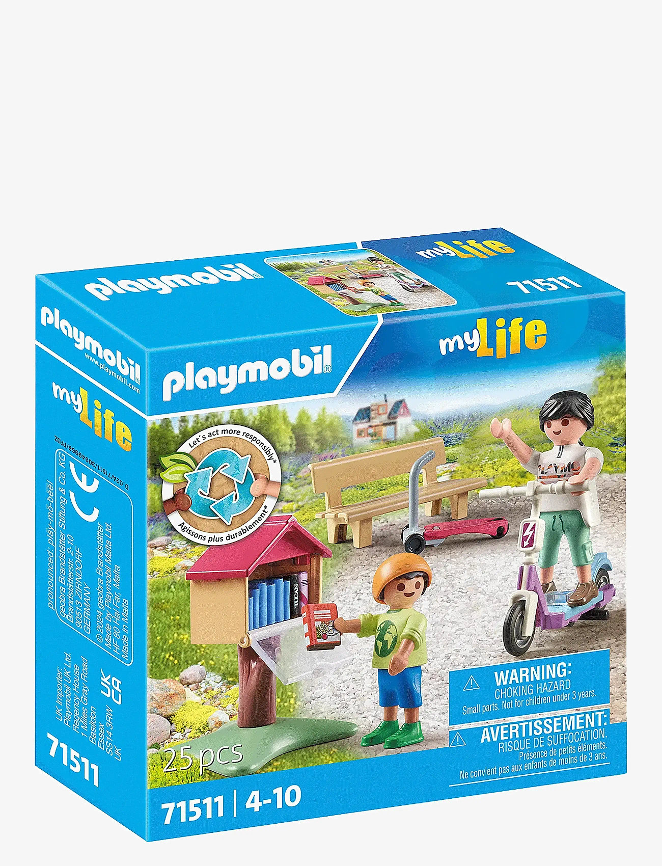PLAYMOBIL - PLAYMOBIL My Life Bogbytte for bogorme - 71511 - playmobil my life - multicolored - 1