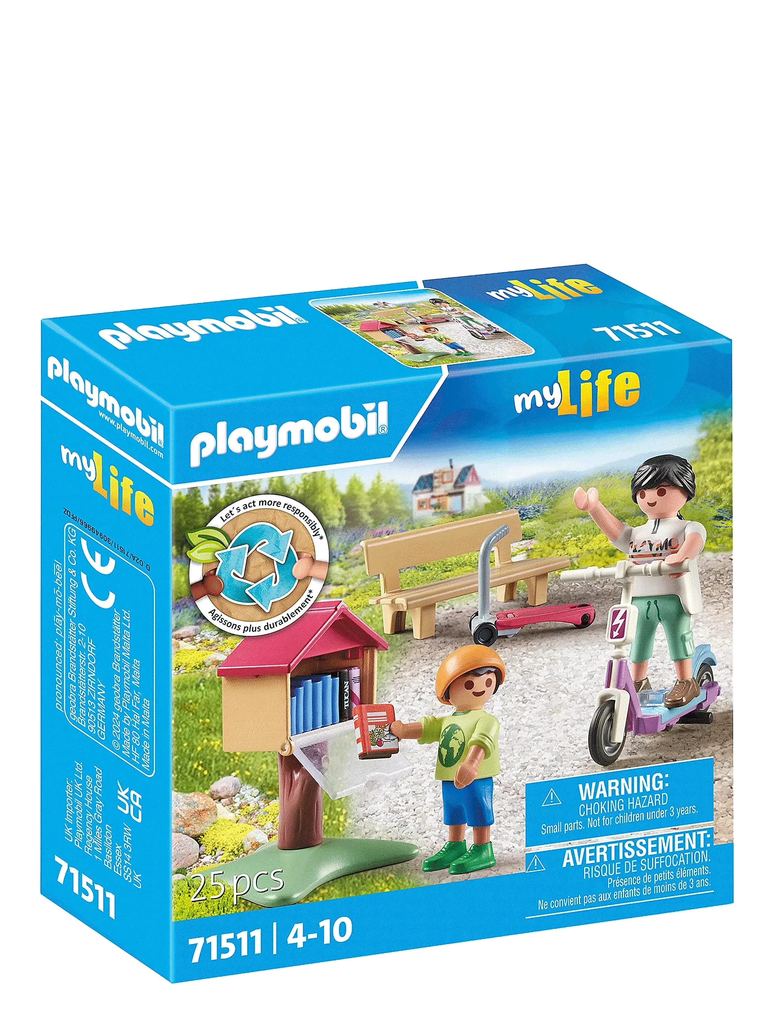 PLAYMOBIL PLAYMOBIL My Life Bogbytte for bogorme - 71511 - App deal - MULTICOLORED / multi