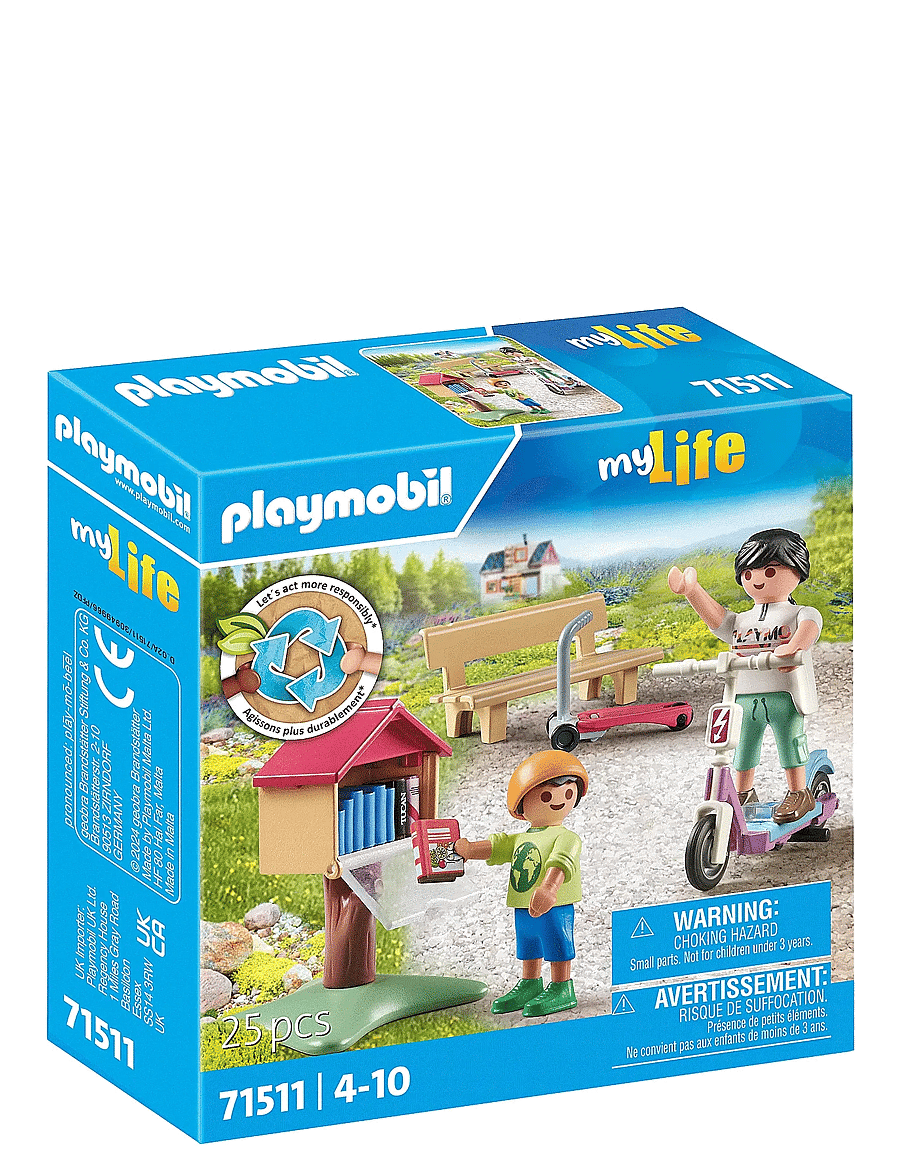 PLAYMOBIL - PLAYMOBIL My Life Book exchange for bookworms - 71511 - playmobil my life - multicolored - 1