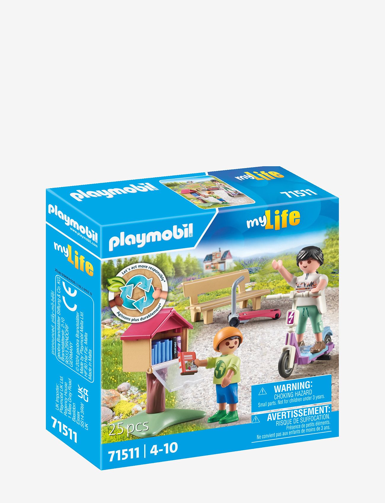 PLAYMOBIL - PLAYMOBIL My Life Bogbytte for bogorme - 71511 - playmobil my life - multicolored - 4