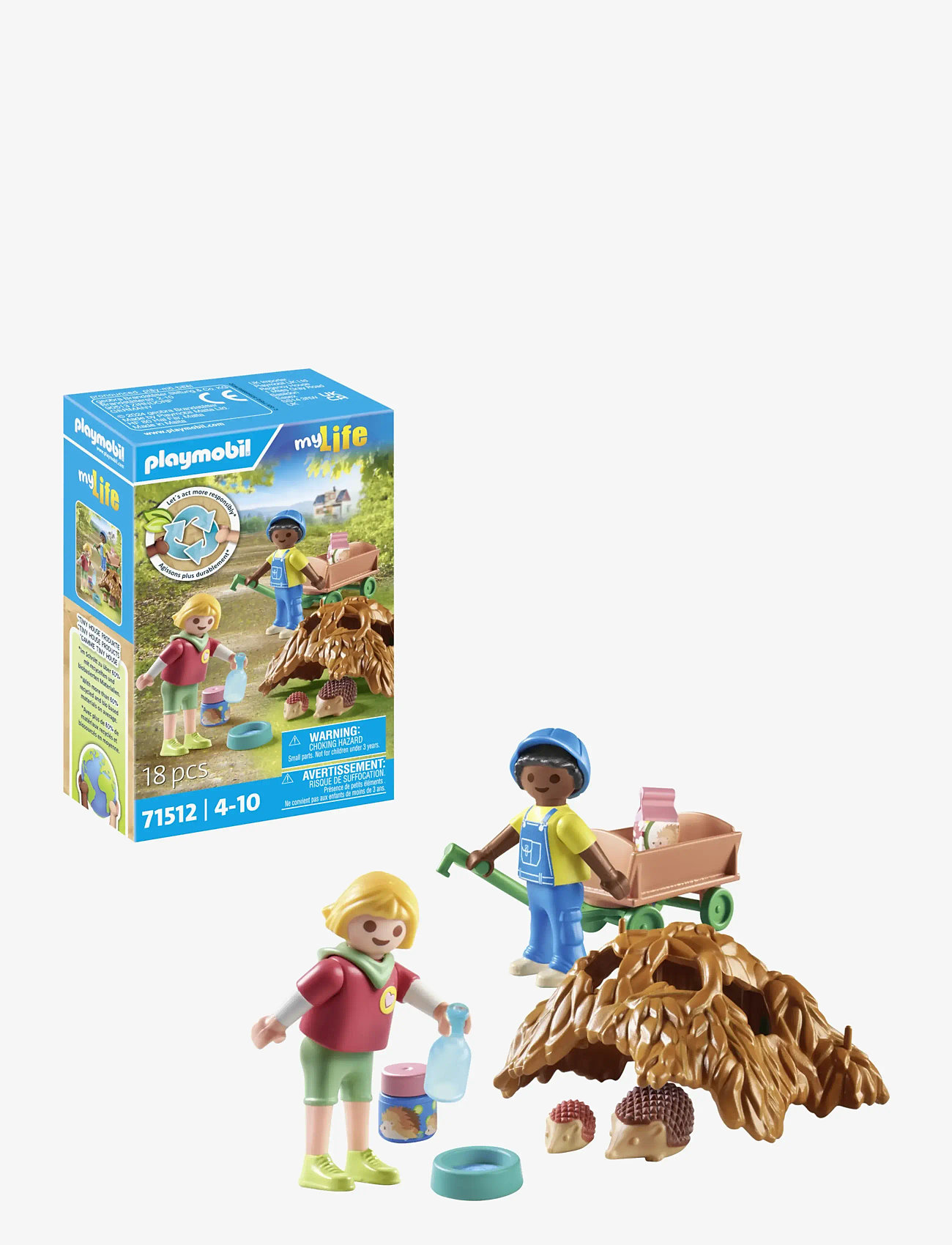 PLAYMOBIL - PLAYMOBIL My Life Pleje af pindsvinefamilien - 71512 - playmobil my life - multicolored - 3