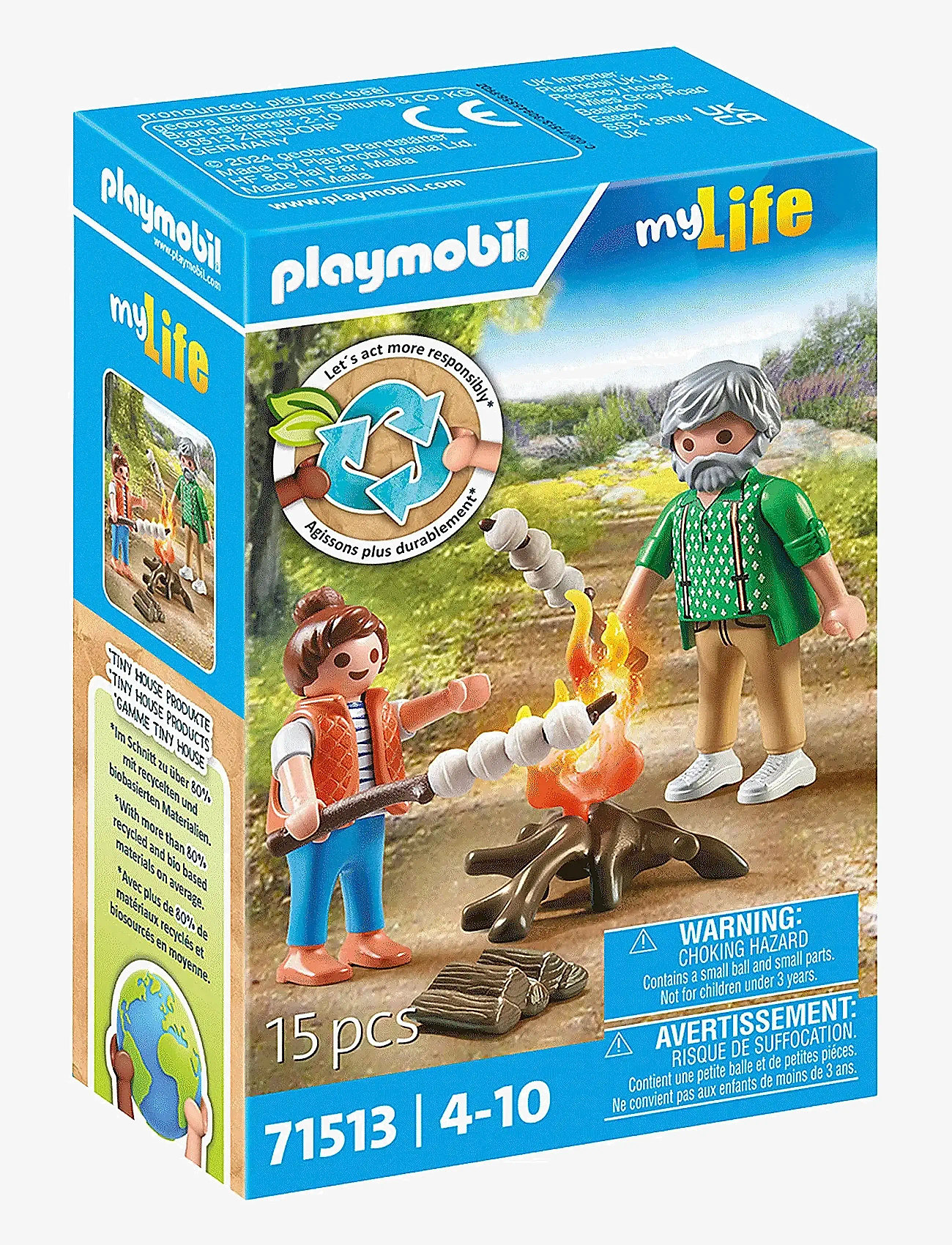PLAYMOBIL - PLAYMOBIL My Life Lejrbål med skumfiduser - 71513 - playmobil my life - multicolored - 1