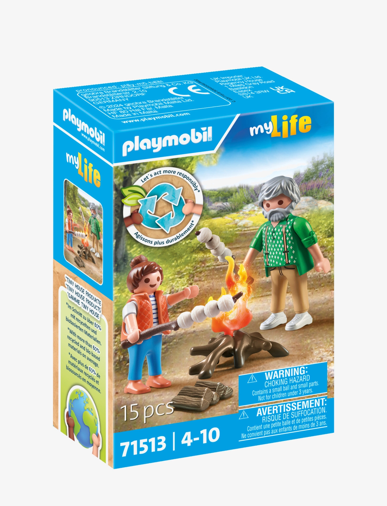 PLAYMOBIL - PLAYMOBIL My Life Campfire with Marshmallows - 71513 - playmobil my life - multicolored - 4