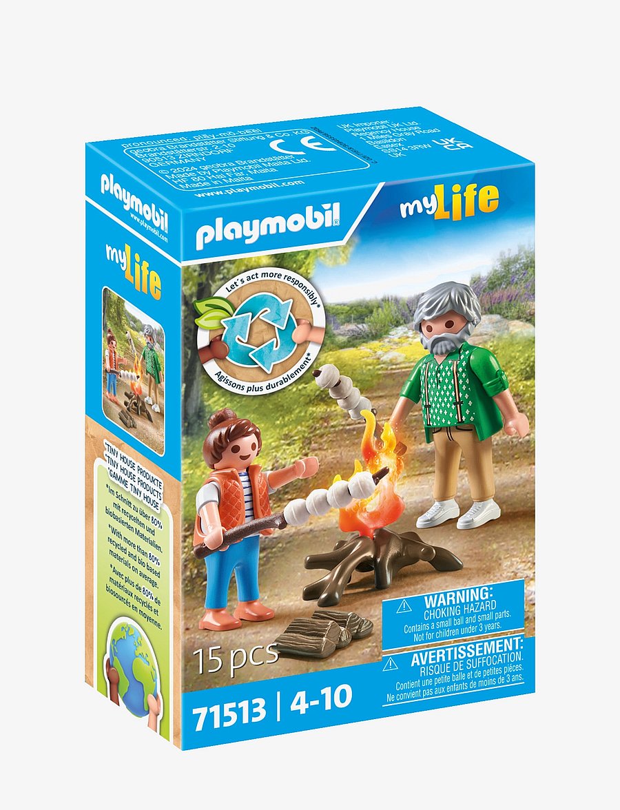 PLAYMOBIL - PLAYMOBIL My Life Campfire with Marshmallows - 71513 - playmobil my life - multicolored - 4
