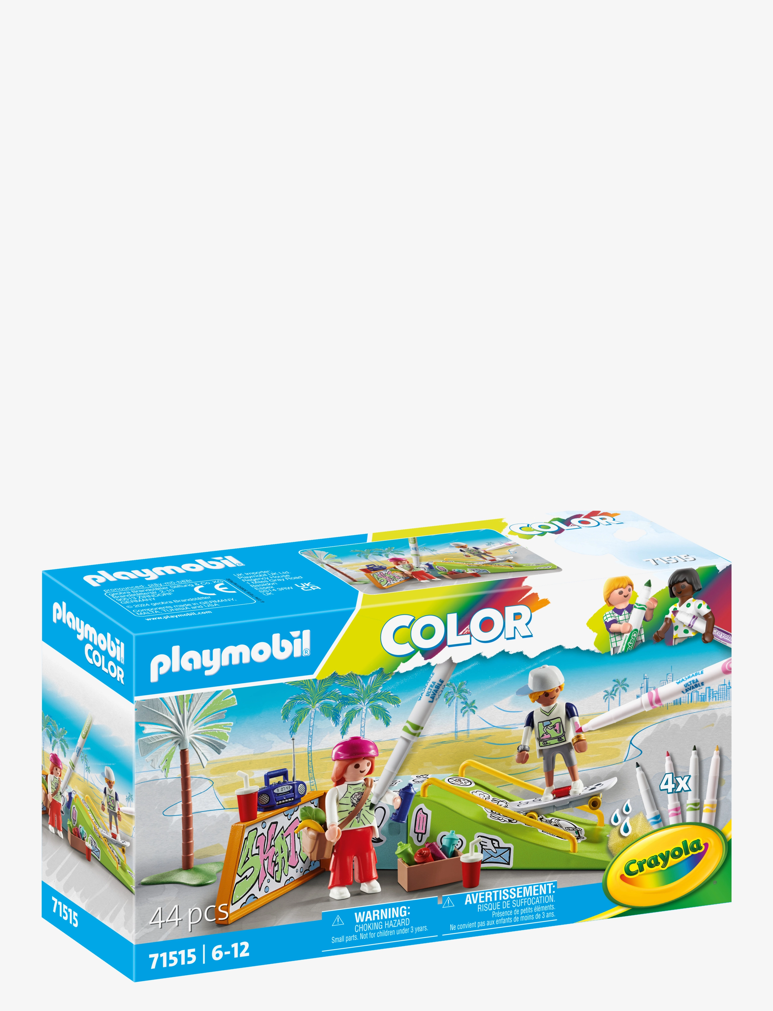 PLAYMOBIL Playmobil Color Skate Park, One Size, Multi/patterned, Playmobil Legetøj > Playmobil Color, Børn