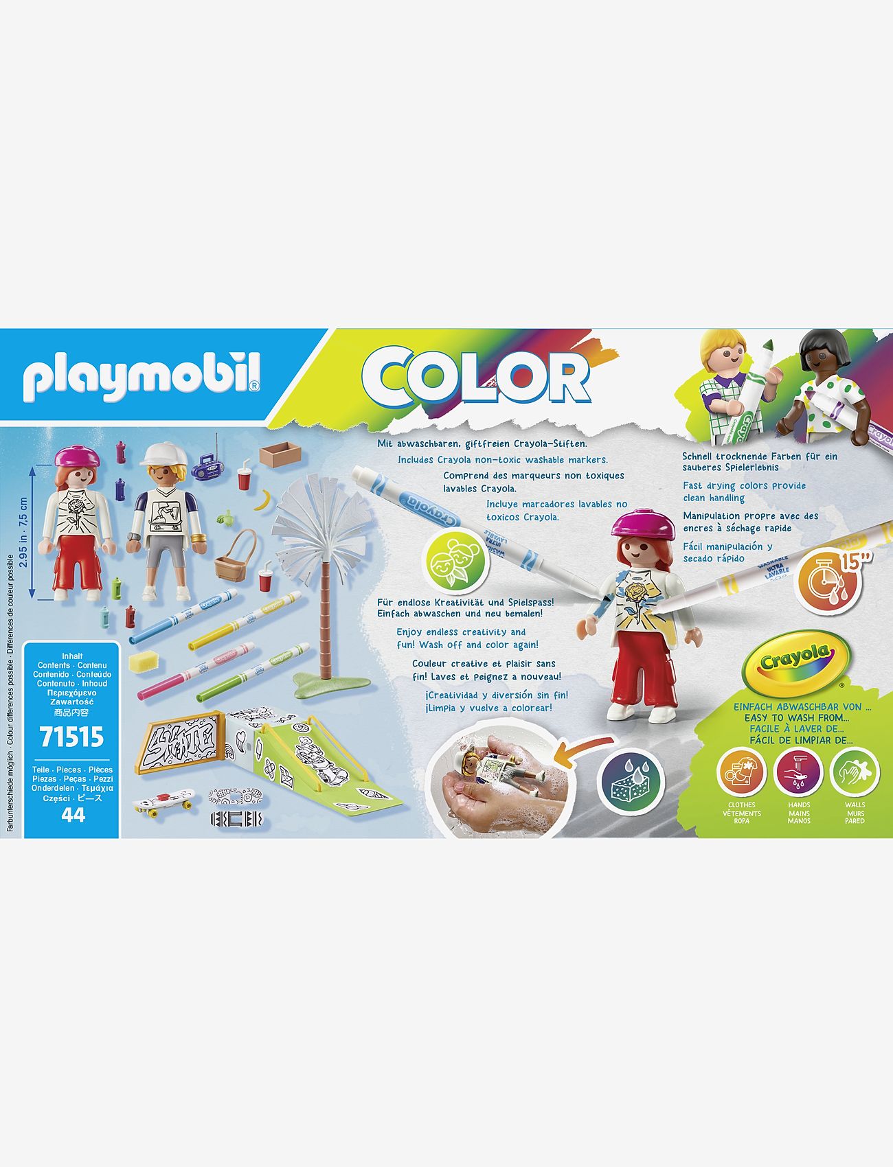 PLAYMOBIL - Playmobil Color Skate Park - playmobil color - multicolored - 5