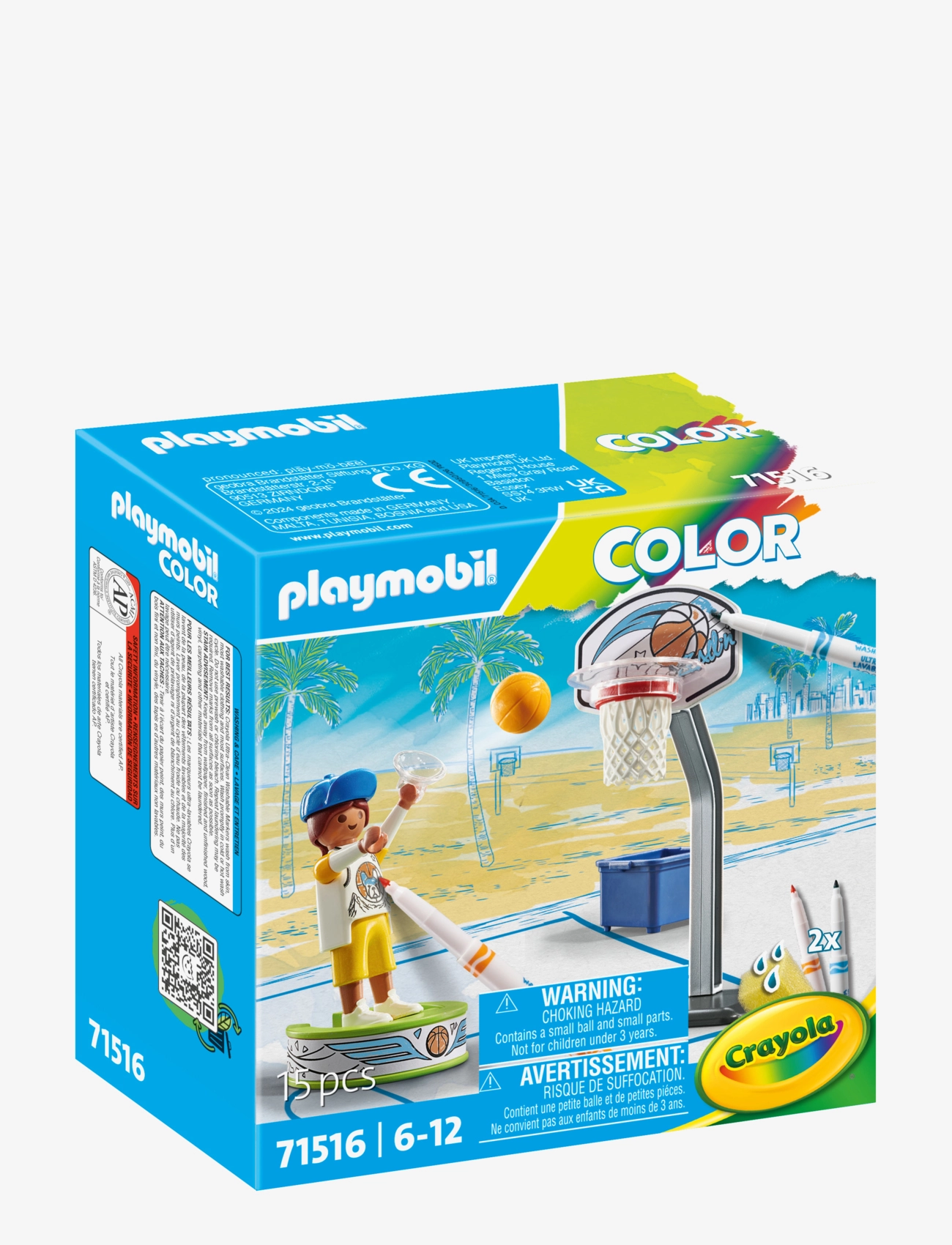 PLAYMOBIL Playmobil Color Basketball Player, One Size, Multi/patterned, Playmobil Legetøj > Playmobil Color, Børn