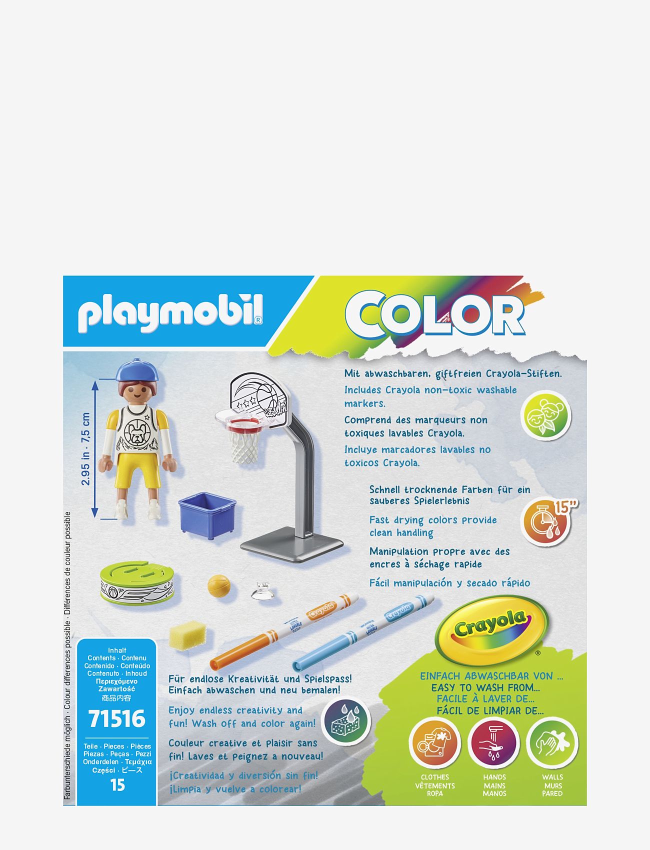 PLAYMOBIL - Playmobil Color Basketball player - playmobil color - multicolored - 4