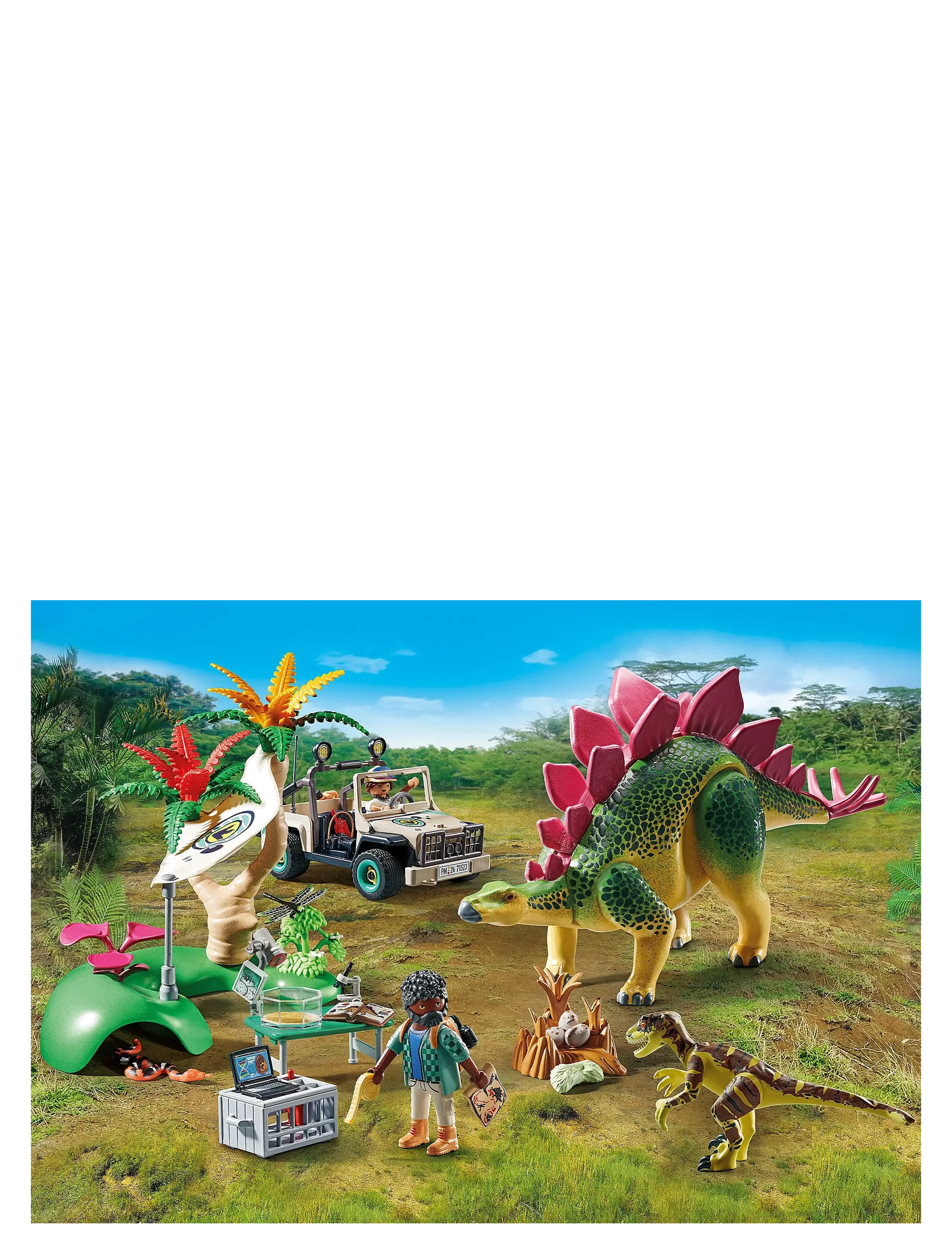 PLAYMOBIL - PLAYMOBIL Dinos Forskningslejr med dinoer - 71523 - playmobil dino rise - multicolored - 3
