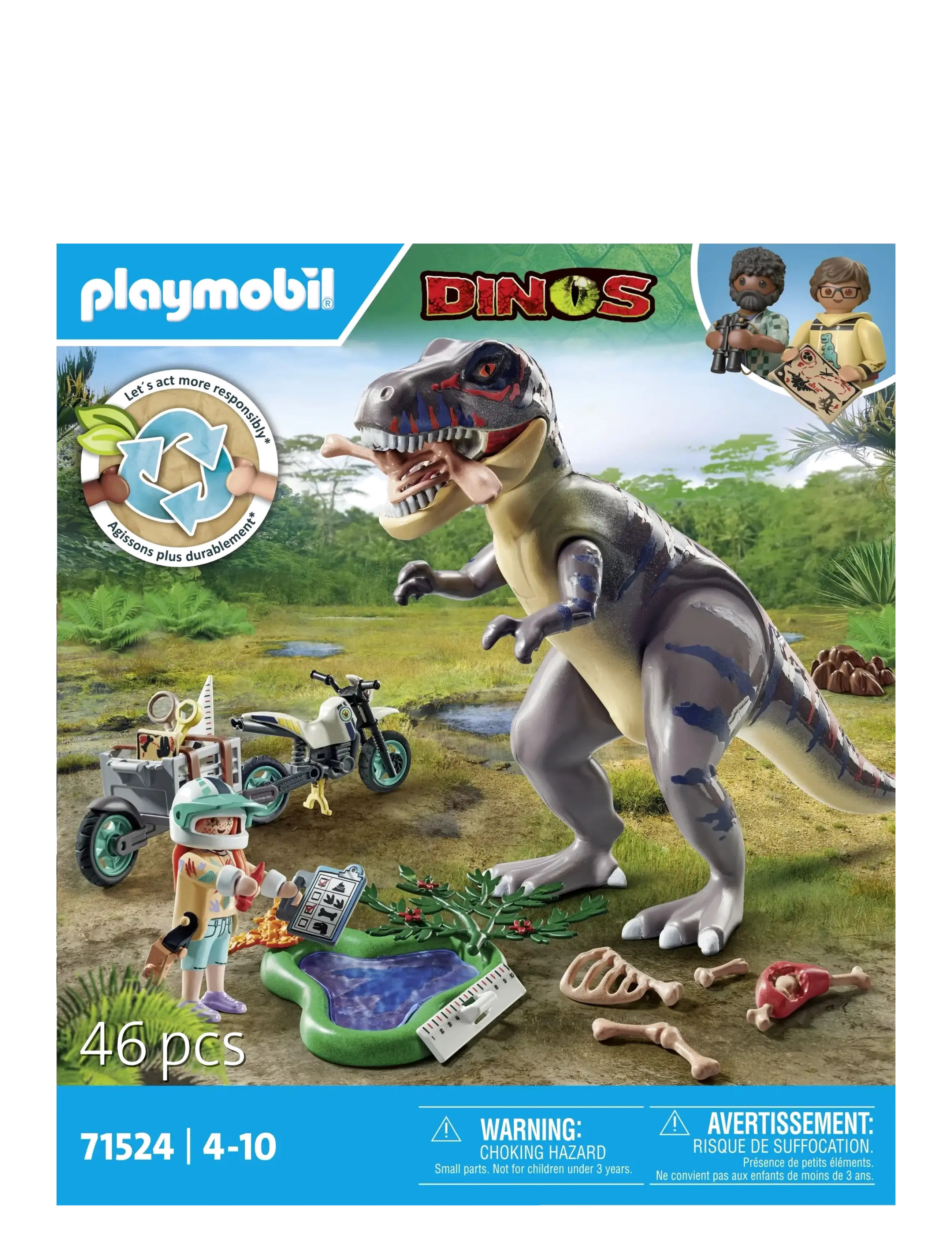 PLAYMOBIL PLAYMOBIL Dinos T-rex spårväg - 71524 - 4 for 3 - MULTICOLORED / multi
