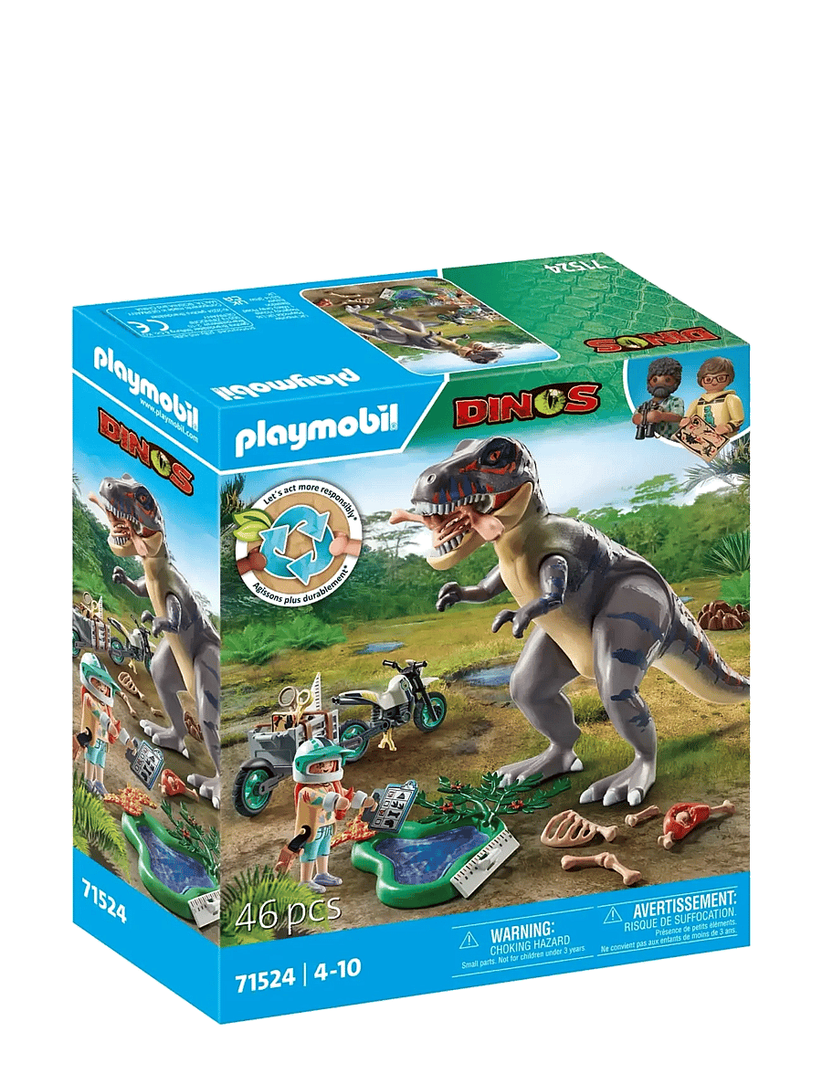 PLAYMOBIL - PLAYMOBIL Dinos T-Rex trace path - 71524 - playmobil leikföng - multicolored - 2