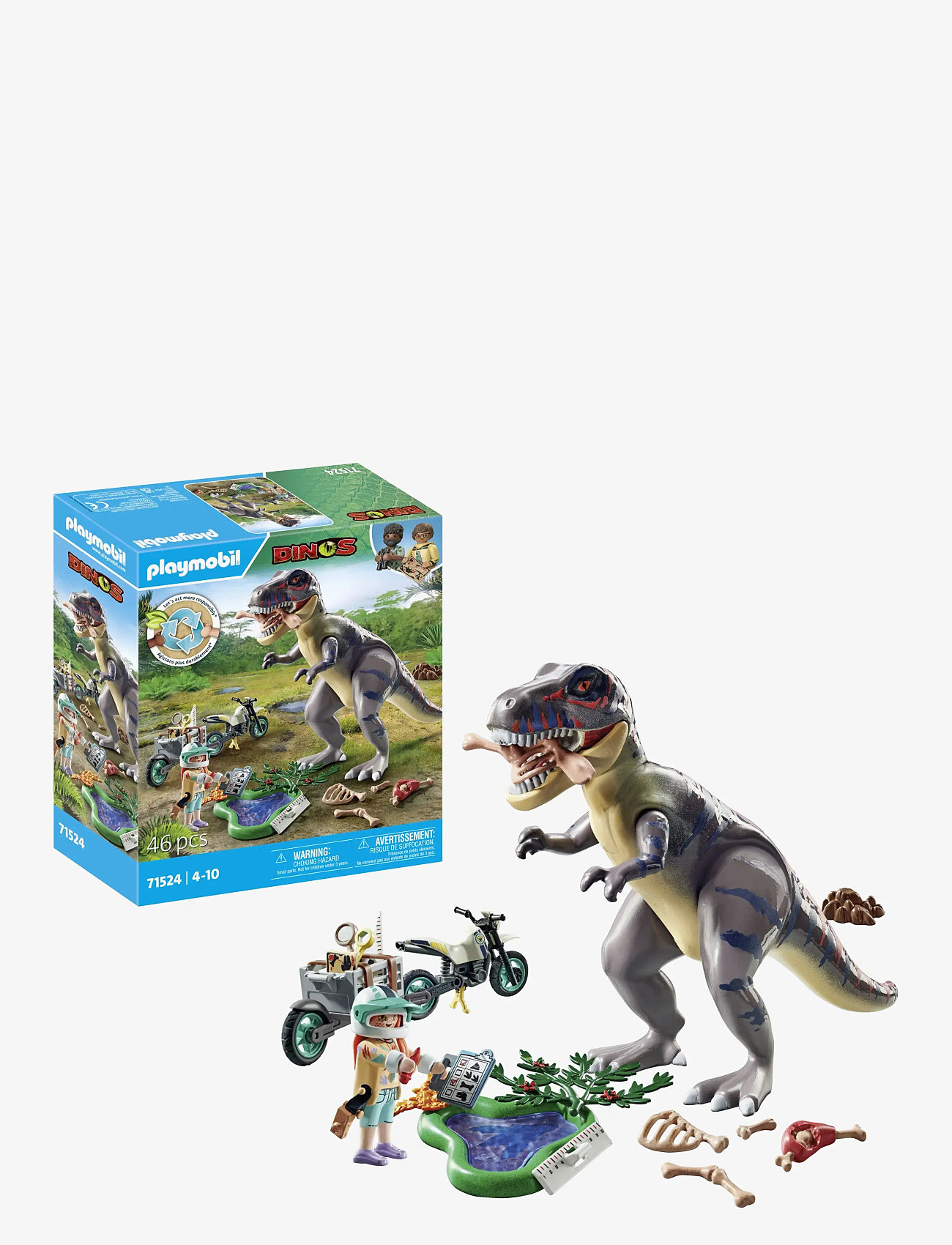 PLAYMOBIL - PLAYMOBIL Dinos T-rex spårväg - 71524 - multicolored - 5