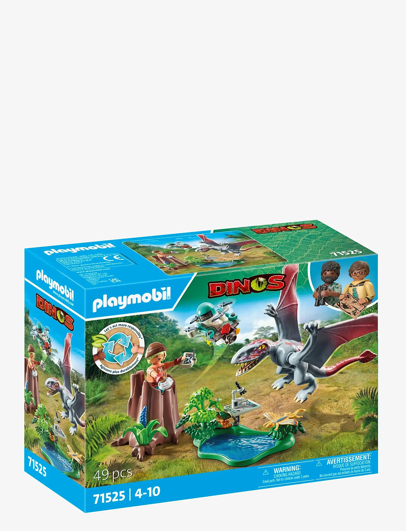 PLAYMOBIL - PLAYMOBIL Dinos Observatoriet til Dimorphodon - 71525 - playmobil dino rise - multicolored - 2