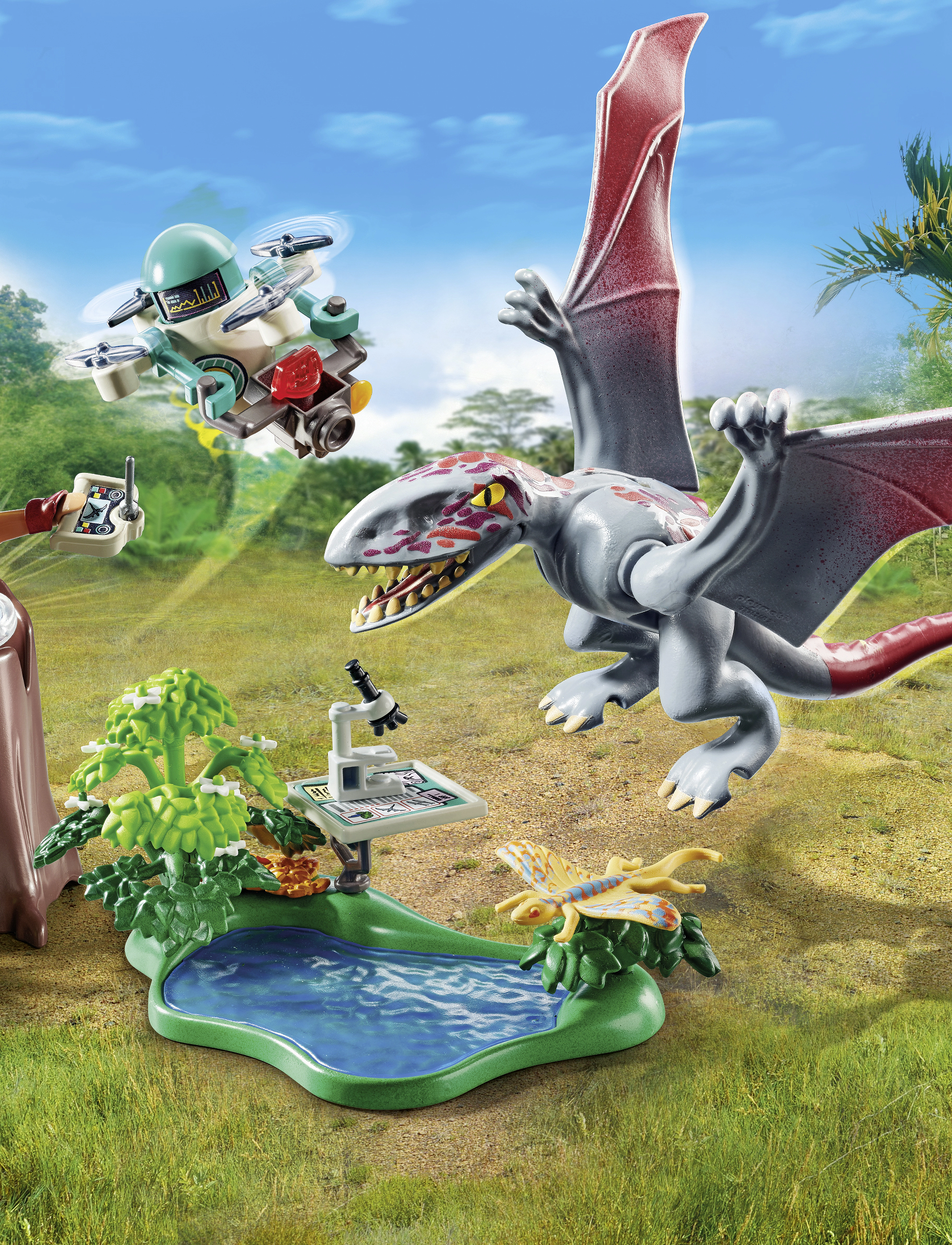 PLAYMOBIL - PLAYMOBIL Dinos Observatory for Dimorphodon - 71525 - playmobil leikföng - multicolored - 0