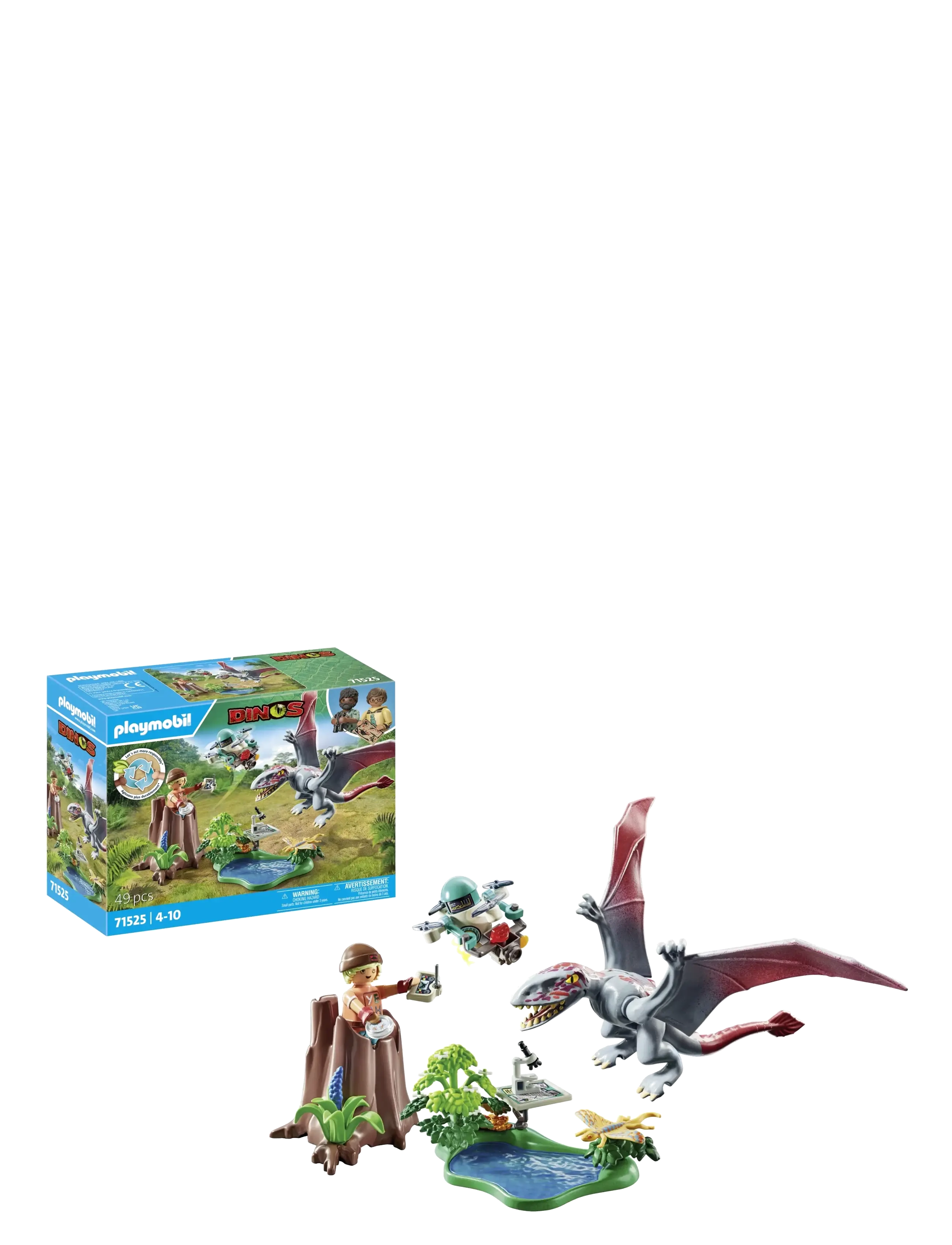 PLAYMOBIL - PLAYMOBIL Dinos Observatoriet til Dimorphodon - 71525 - laveste priser - multicolored - 5