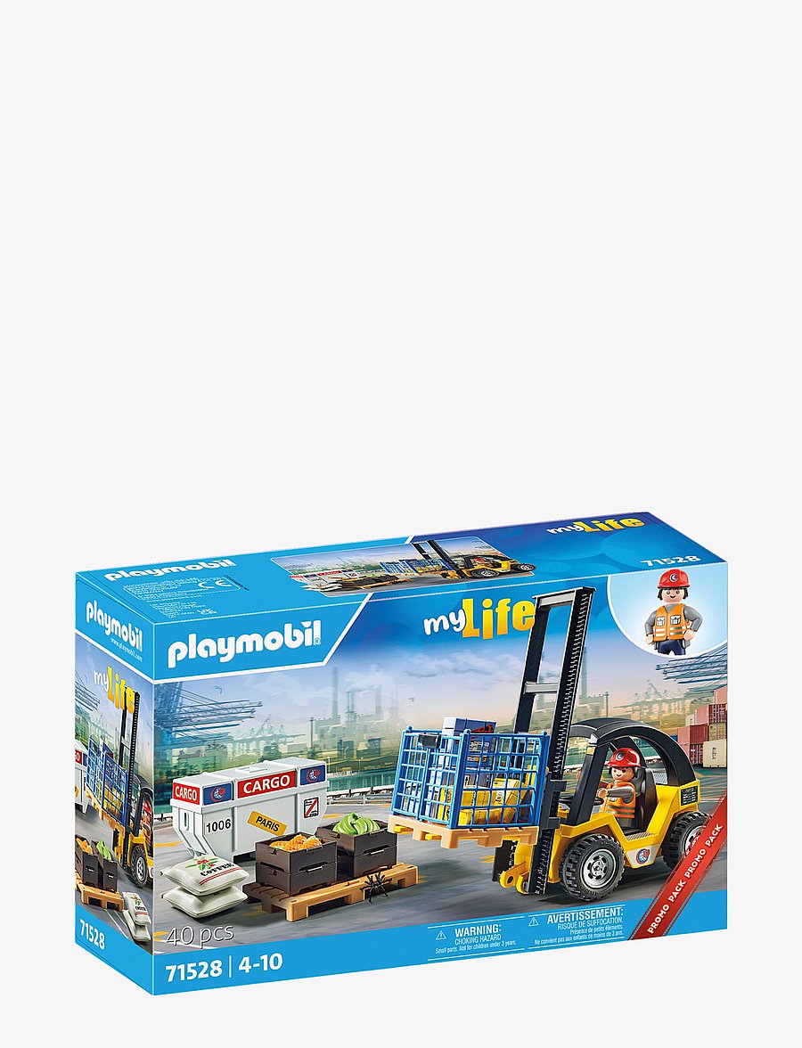 PLAYMOBIL - Forklift Truck with Cargo - multicolored - 0