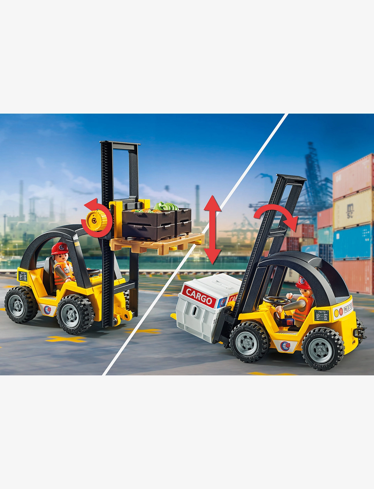 PLAYMOBIL - Forklift Truck with Cargo - multicolored - 4