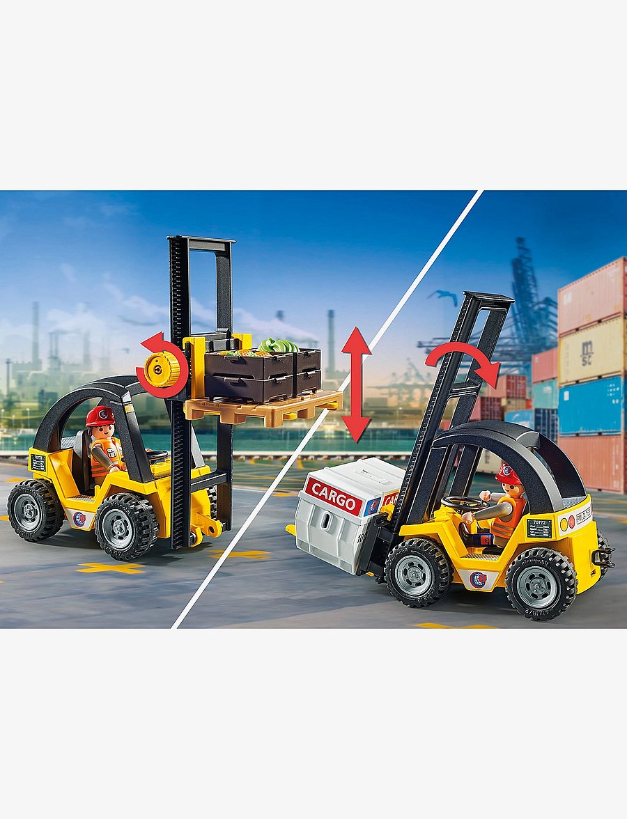 PLAYMOBIL - Forklift Truck with Cargo - multicolored - 4