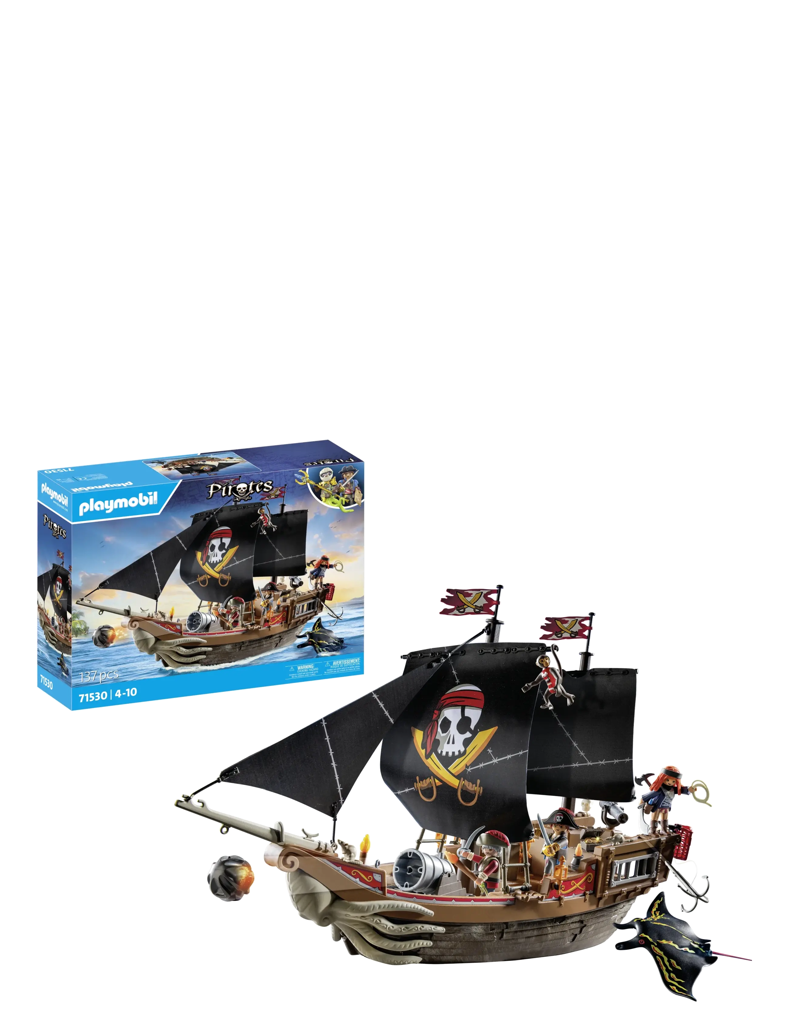 PLAYMOBIL PLAYMOBIL Pirates Stort piratskib - 71530 - App deal - MULTICOLORED / multi