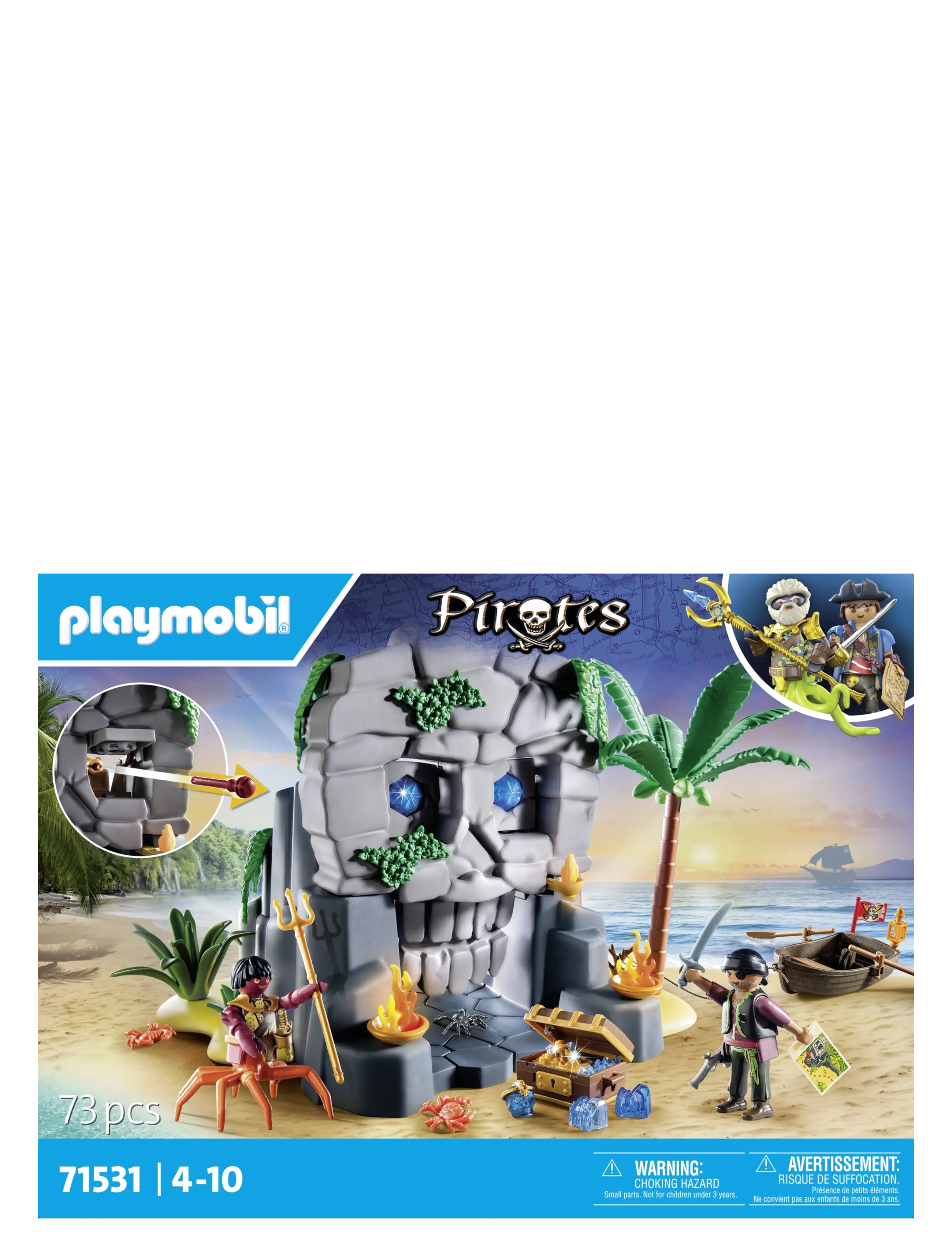 PLAYMOBIL Kranieø, One Size, Grey, Playmobil Legetøj > Playmobil Pirates, Børn