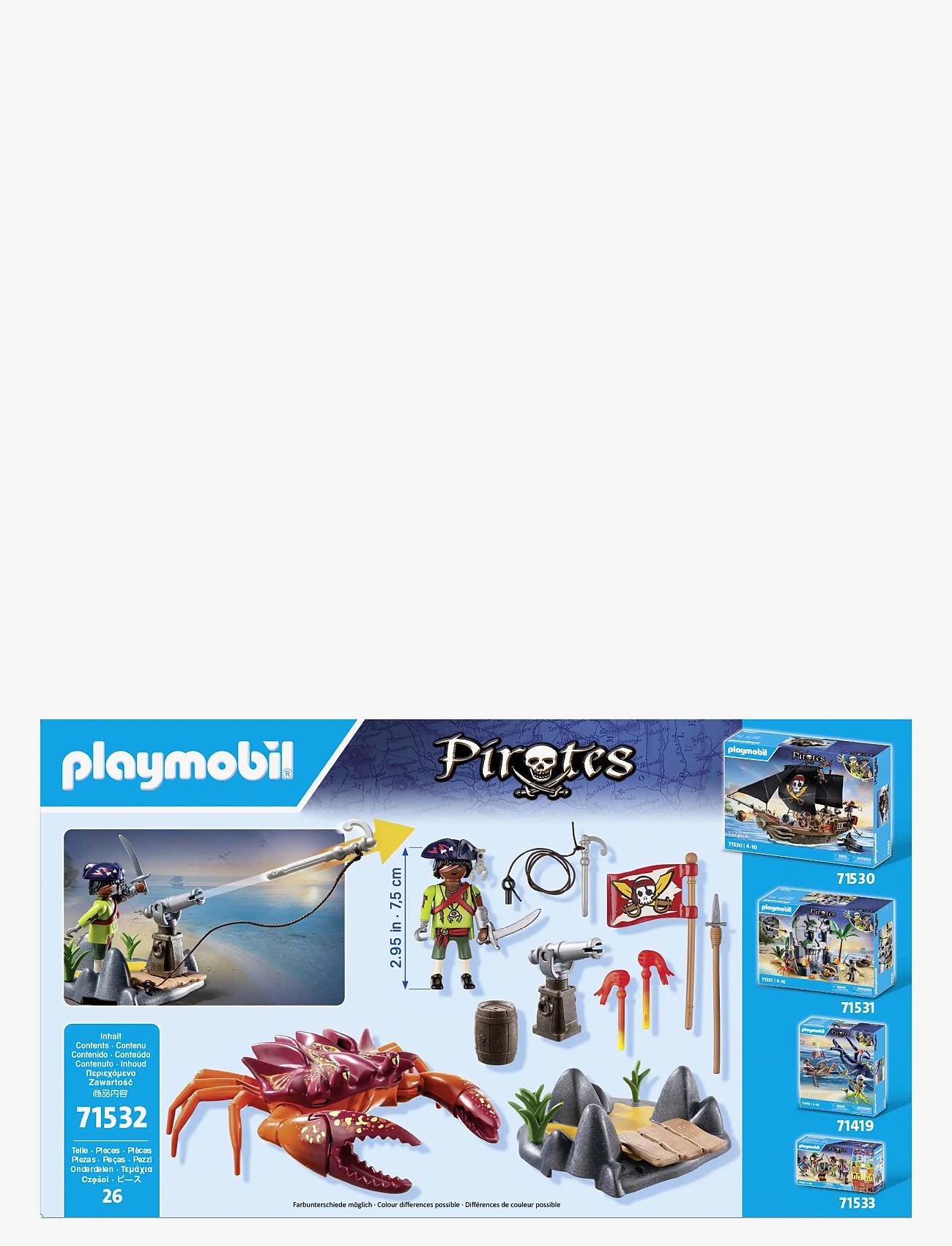 PLAYMOBIL - PLAYMOBIL Pirates Kamp mot Gian Crab - 71532 - playmobil pirates - multicolored - 3